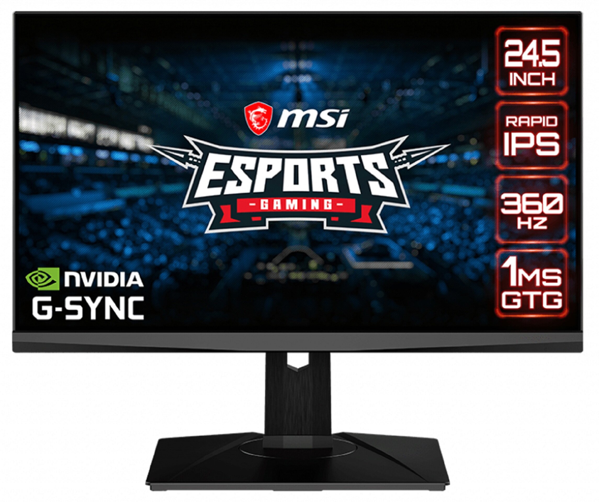 MSI Oculux NXG253R 24.5 1920X1080px IPS 360Hz 1 ms Monitor - niskie ceny i  opinie w Media Expert