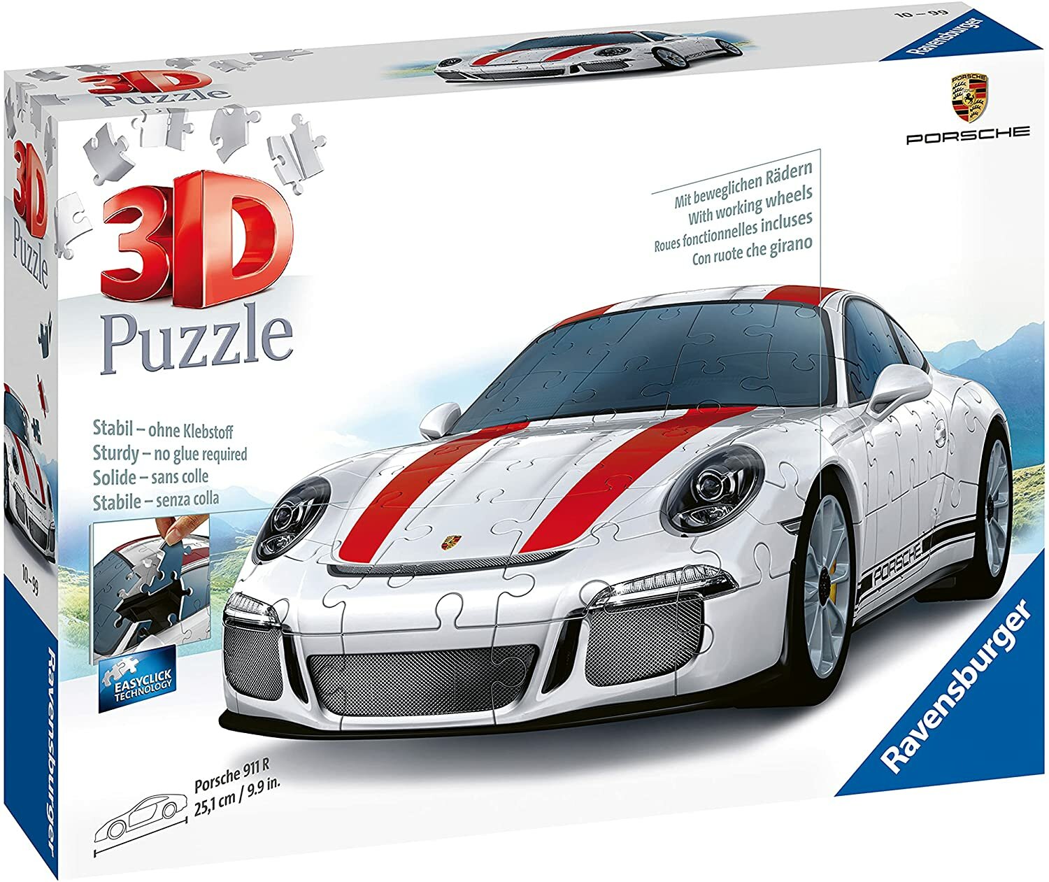 Ravensburger Porsche 911R (108 Elementów) Puzzle 3D - Ceny I Opinie W Media Expert