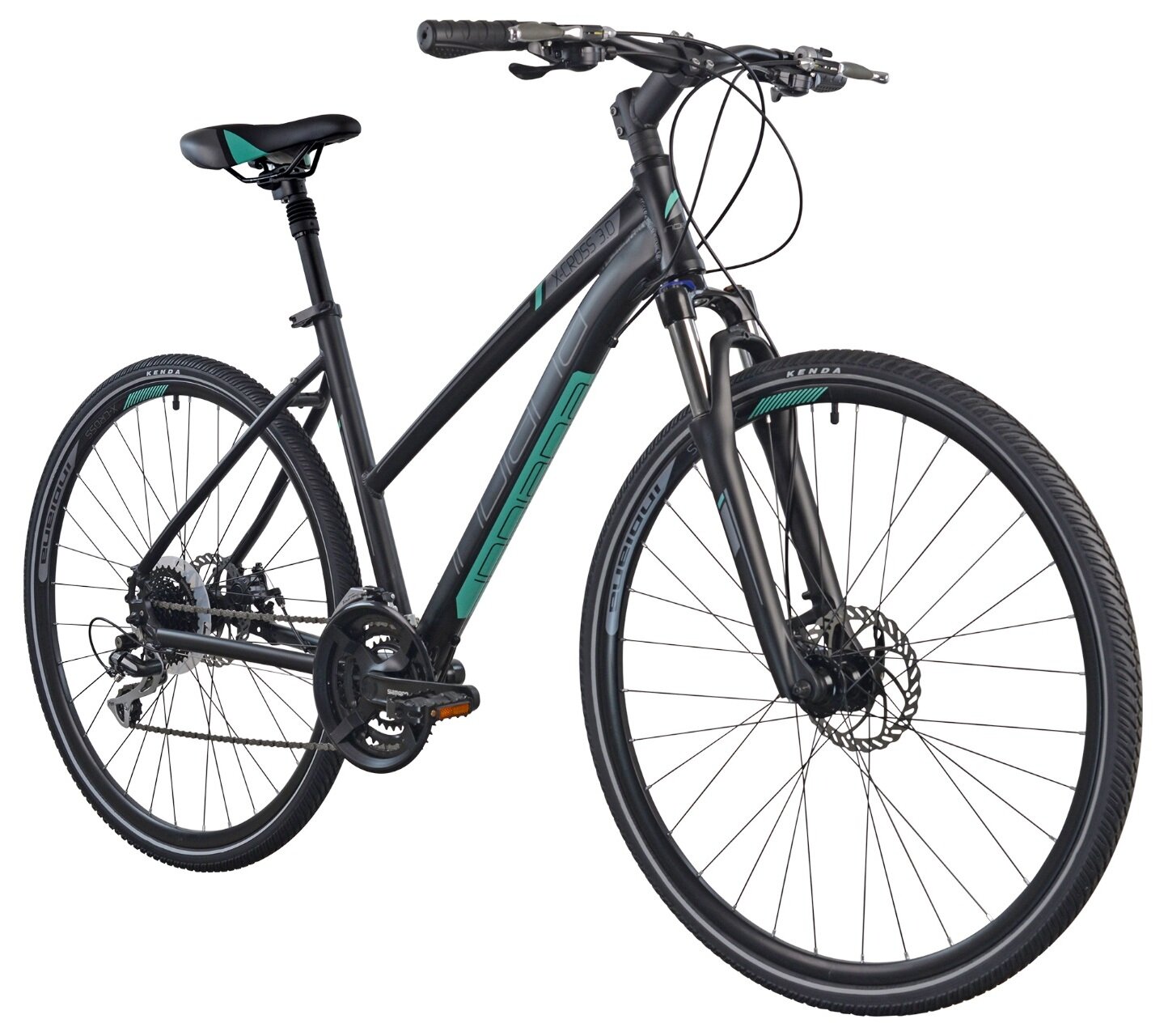 INDIANA XCross 3.0 D17 damski Czarnozielony Rower crossowy niskie ceny i opinie w Media Expert