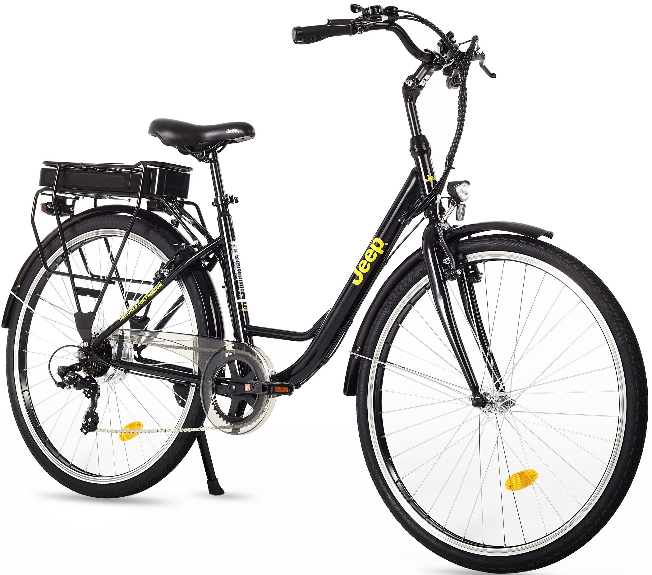 JEEP JE28 D17 28 cali Czarny Rower elektryczny niskie ceny i opinie