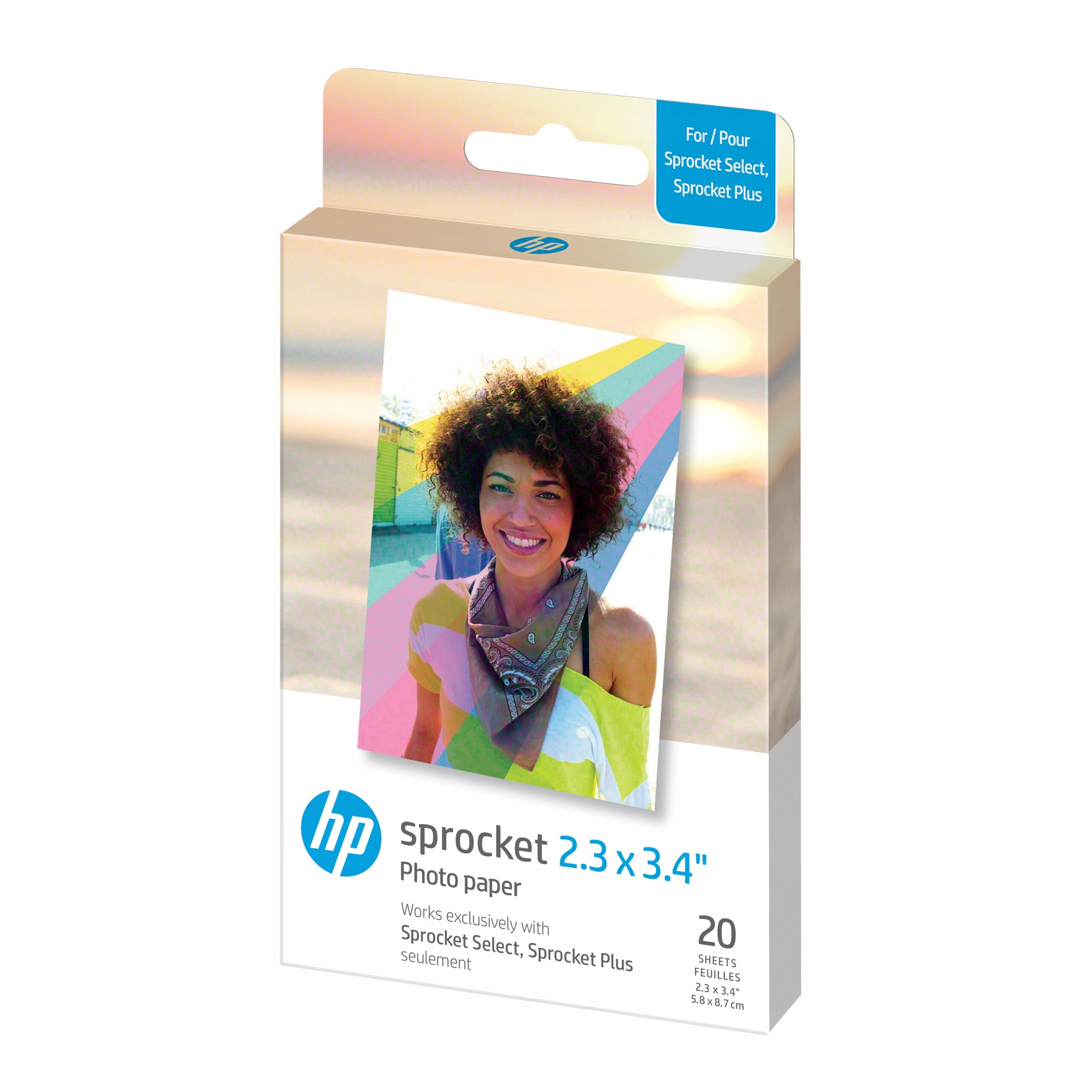HP Sprocket Noir + HP ZINK 90 papiers photos adhésifs - Imprimante