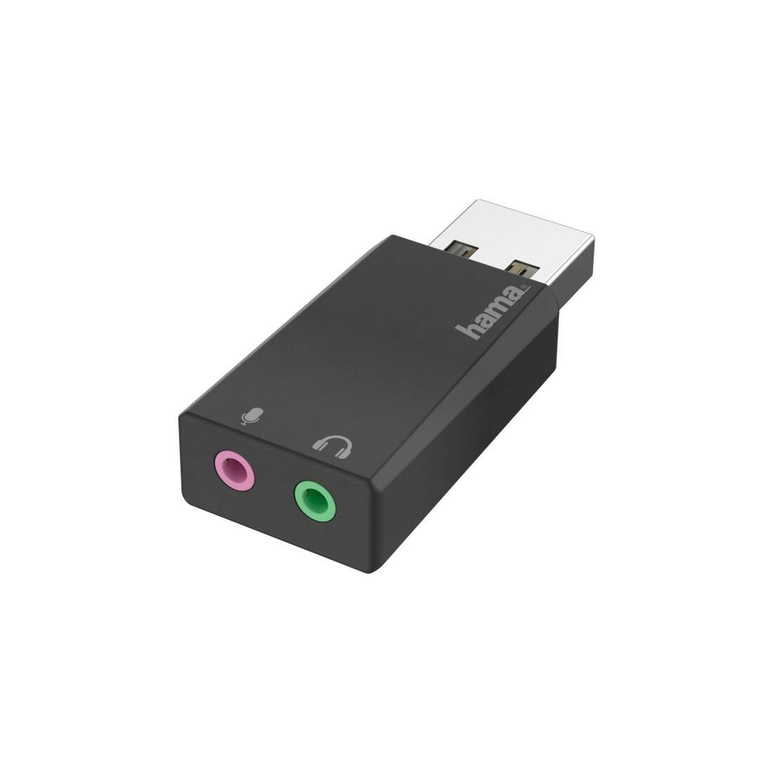 HAMA 200323 Adapter USB 2x Jack 3.5 mm niskie ceny i opinie w Media