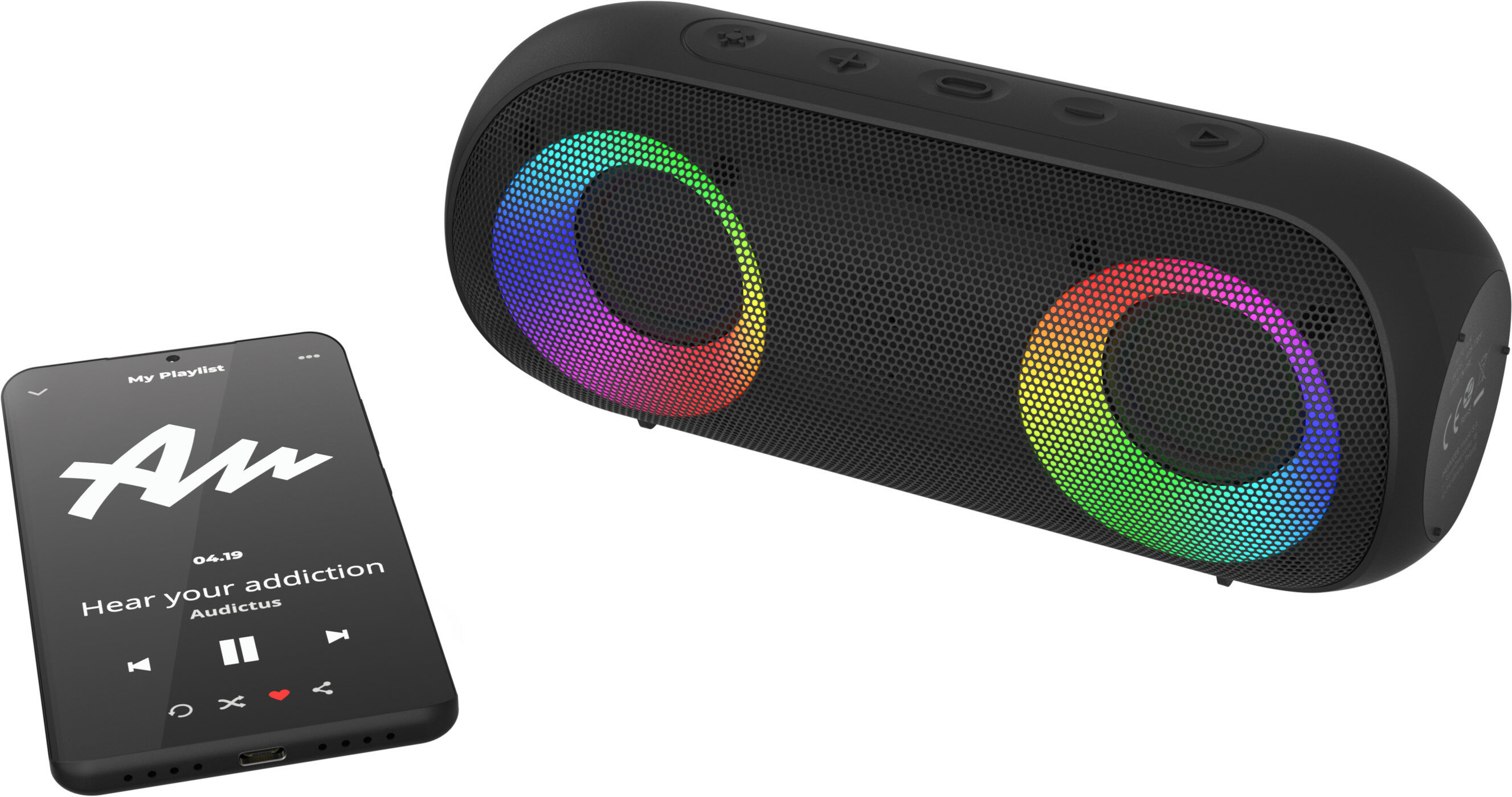 AUDICTUS Aurora Czarny Głośnik mobilny - niskie ceny i opinie w Media Expert