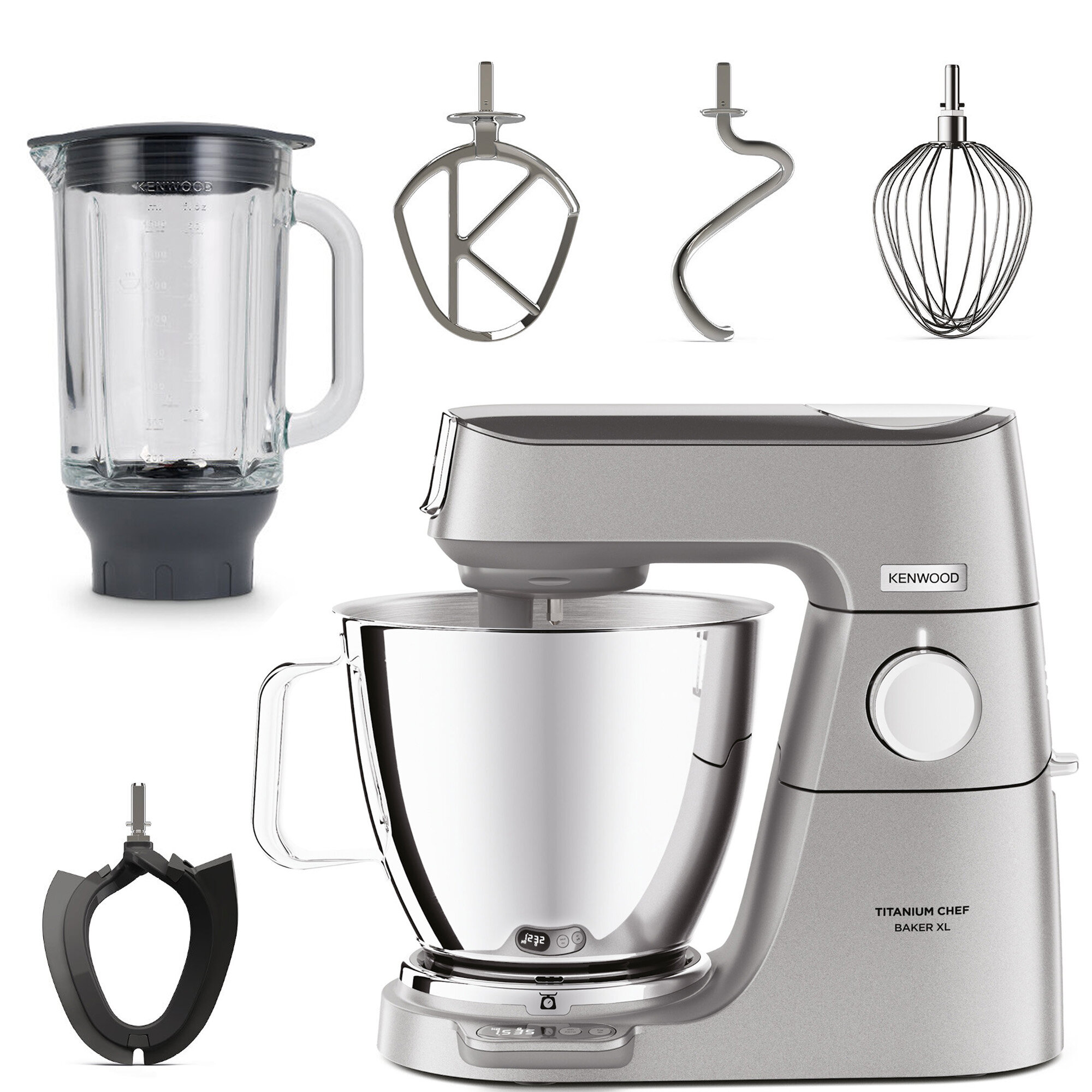 KENWOOD KVL85.124SI Titanium Chef Baker XL 1200W z blenderem
