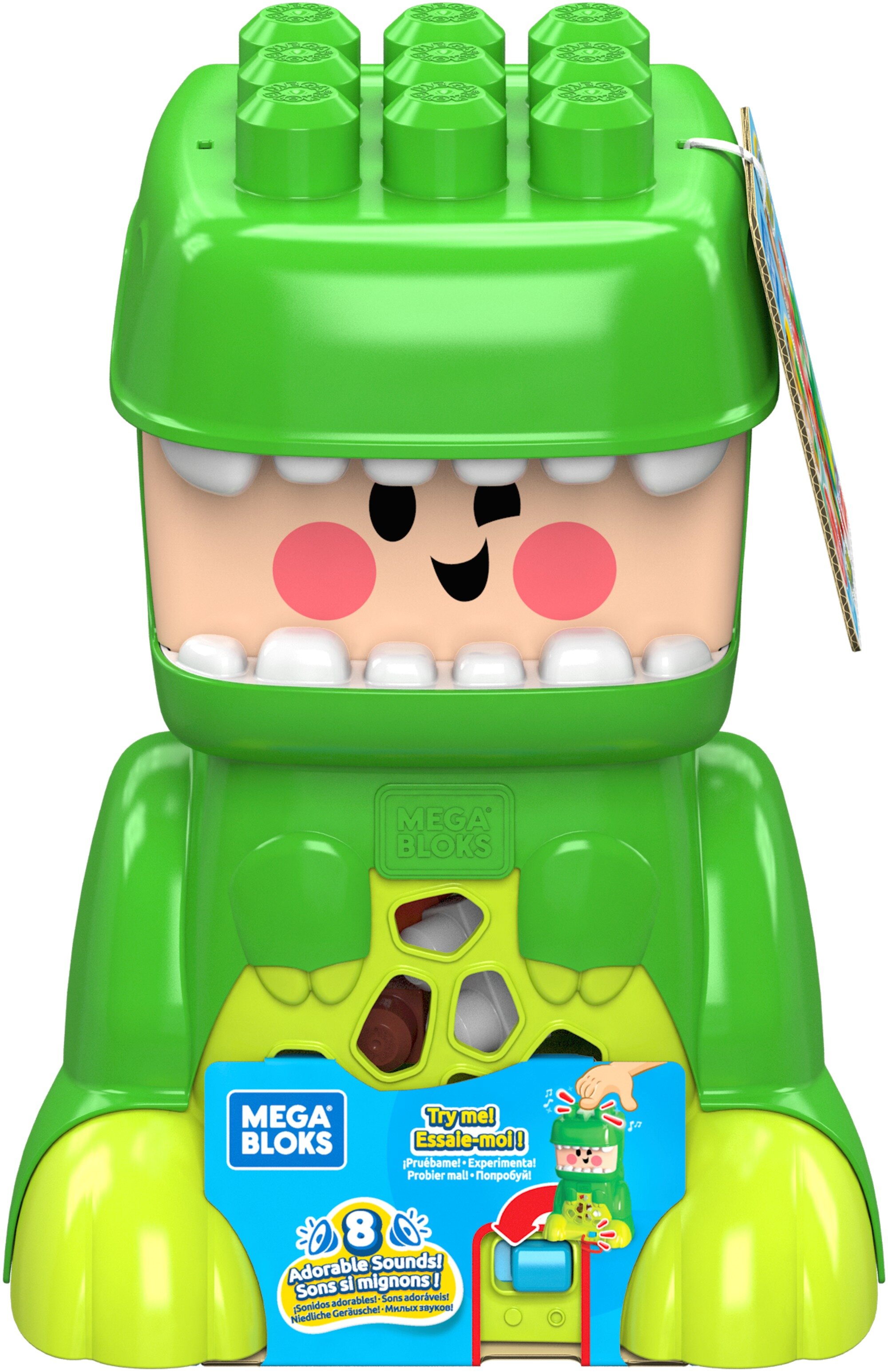 FISHER PRICE Mega Bloks Jammy Stackers TRex GYH14 Klocki plastikowe