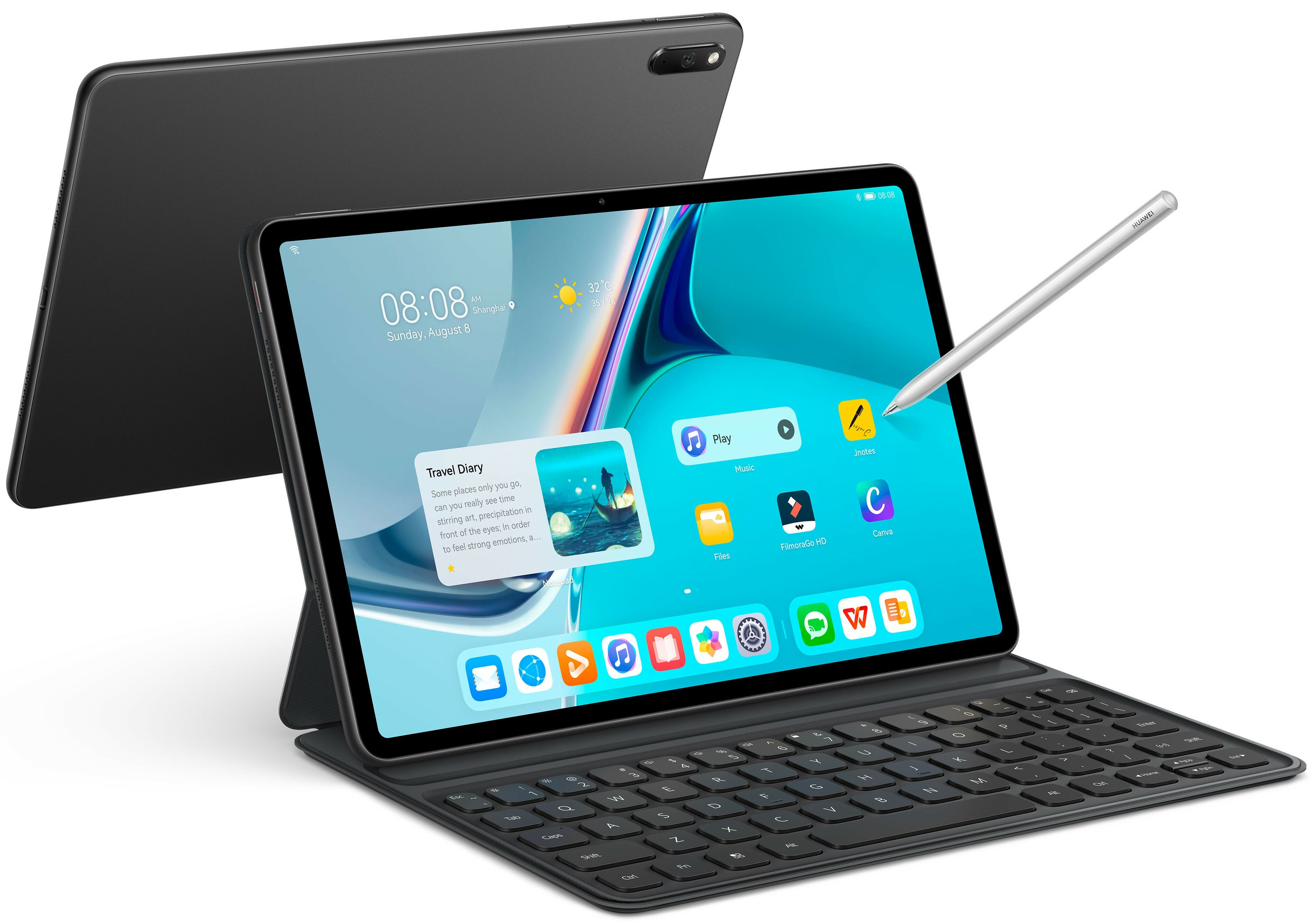 HUAWEI MatePad 11" 6/128 GB Wi-Fi Szary + Klawiatura + Rysik Tablet ...
