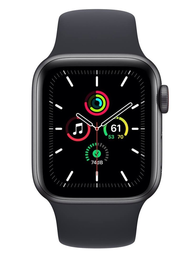 APPLE Watch SE Cellular 40mm (Gwiezdna szarość z opaską sportową w kolorze  północy) - niskie ceny i opinie w Media Expert