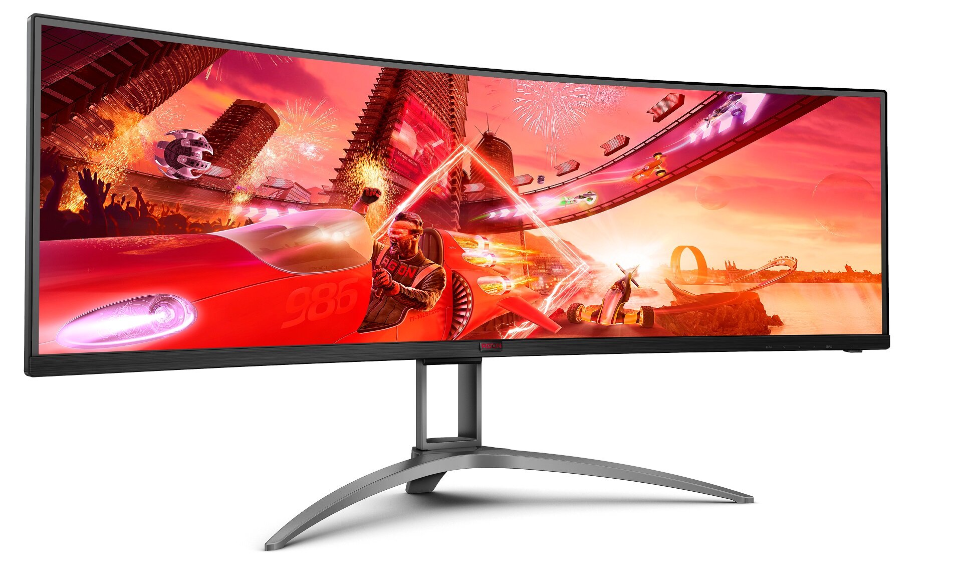 Aoc Ag493qcx 49 3840x1080px 144hz 1 Ms Curved Monitor Niskie Ceny I Opinie W Media Expert