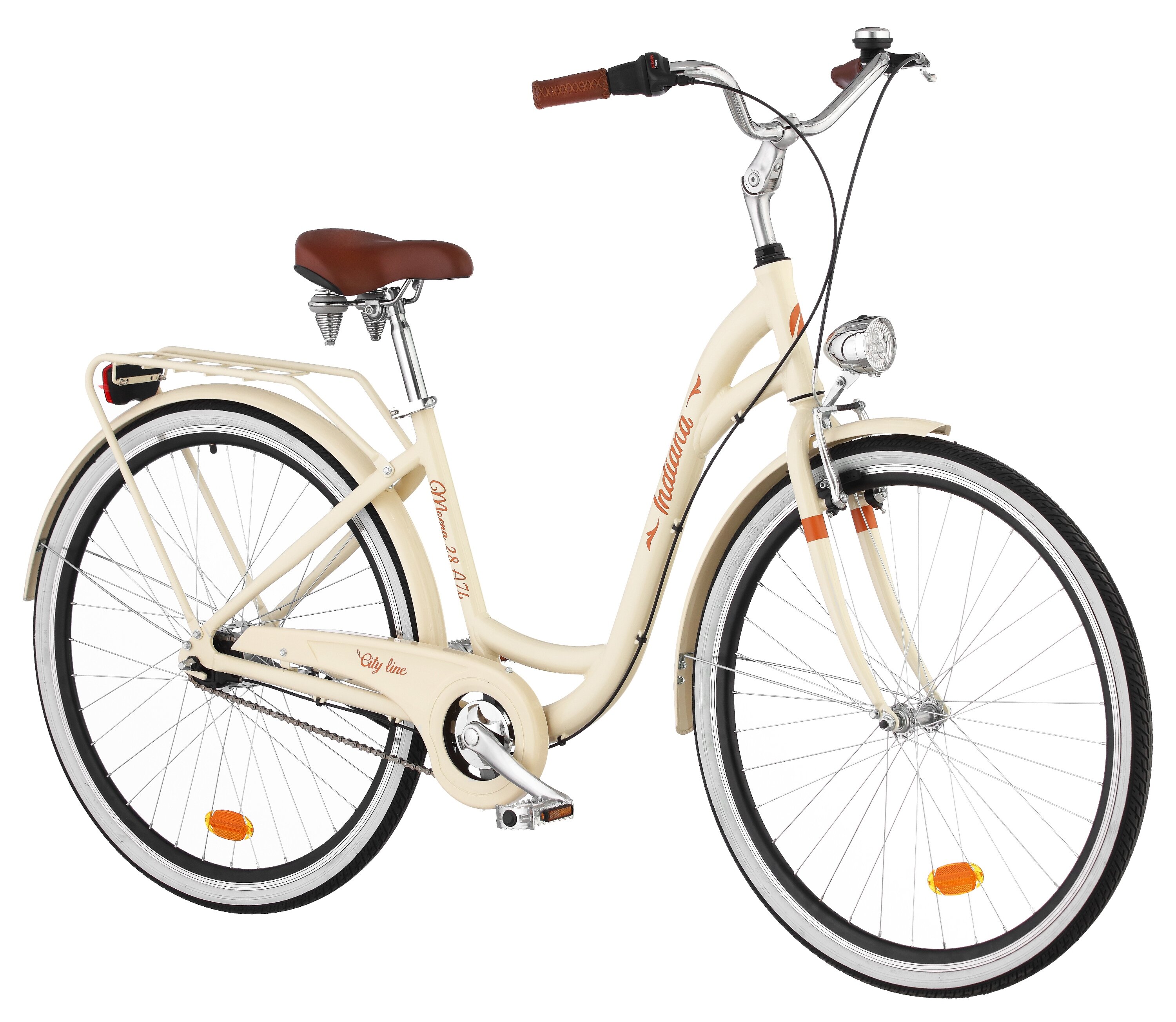 INDIANA Moena A7B 28 cali damski Cappuccino Rower miejski niskie ceny