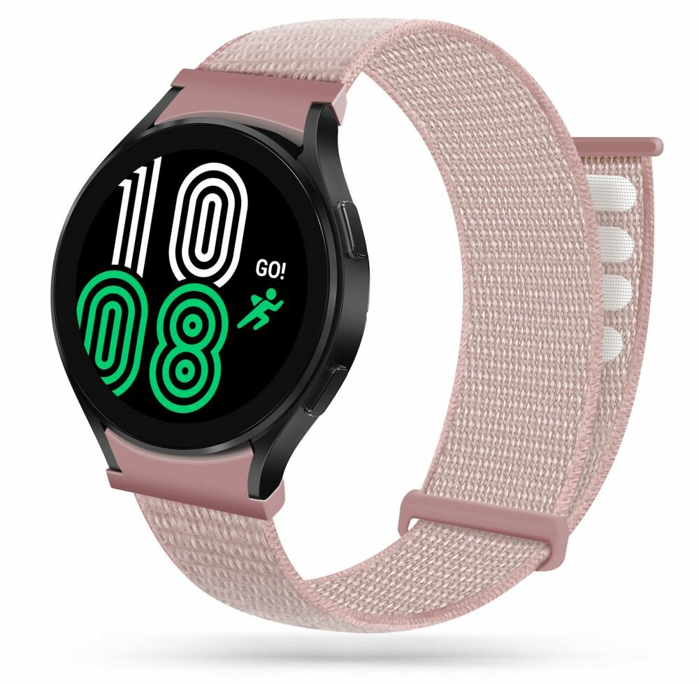 TECHPROTECT Nylon do Samsung Galaxy Watch 4/5/5 Pro/6 Różowy Pasek