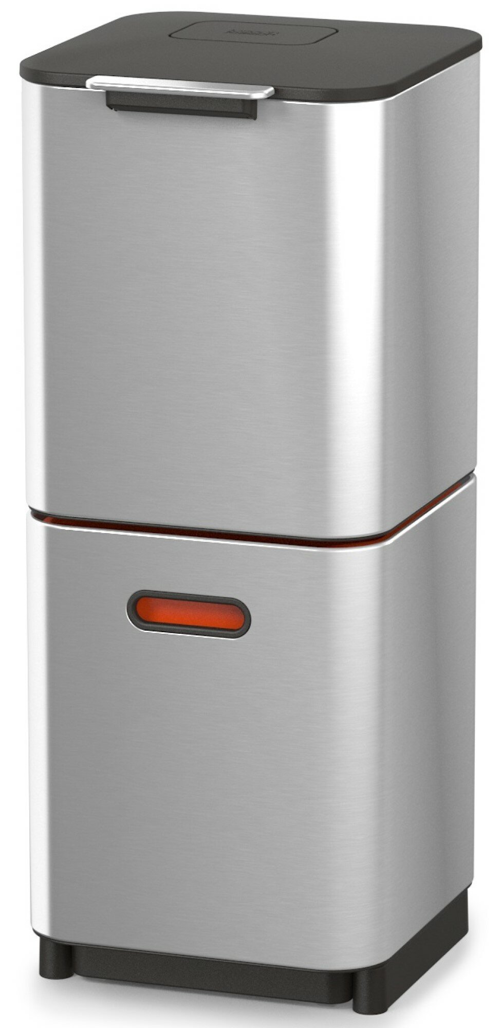 JOSEPH JOSEPH Totem Compact 40L Srebrnopomarańczowy Kosz na śmieci