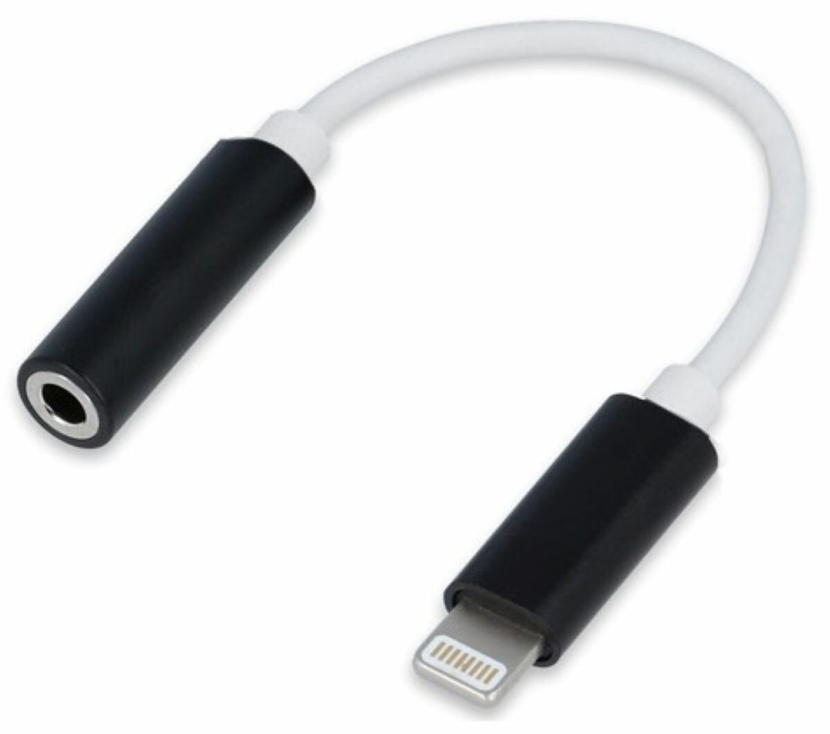 FOREVER GSM041695 Czarny Adapter Lightning Jack 3.5 mm niskie ceny