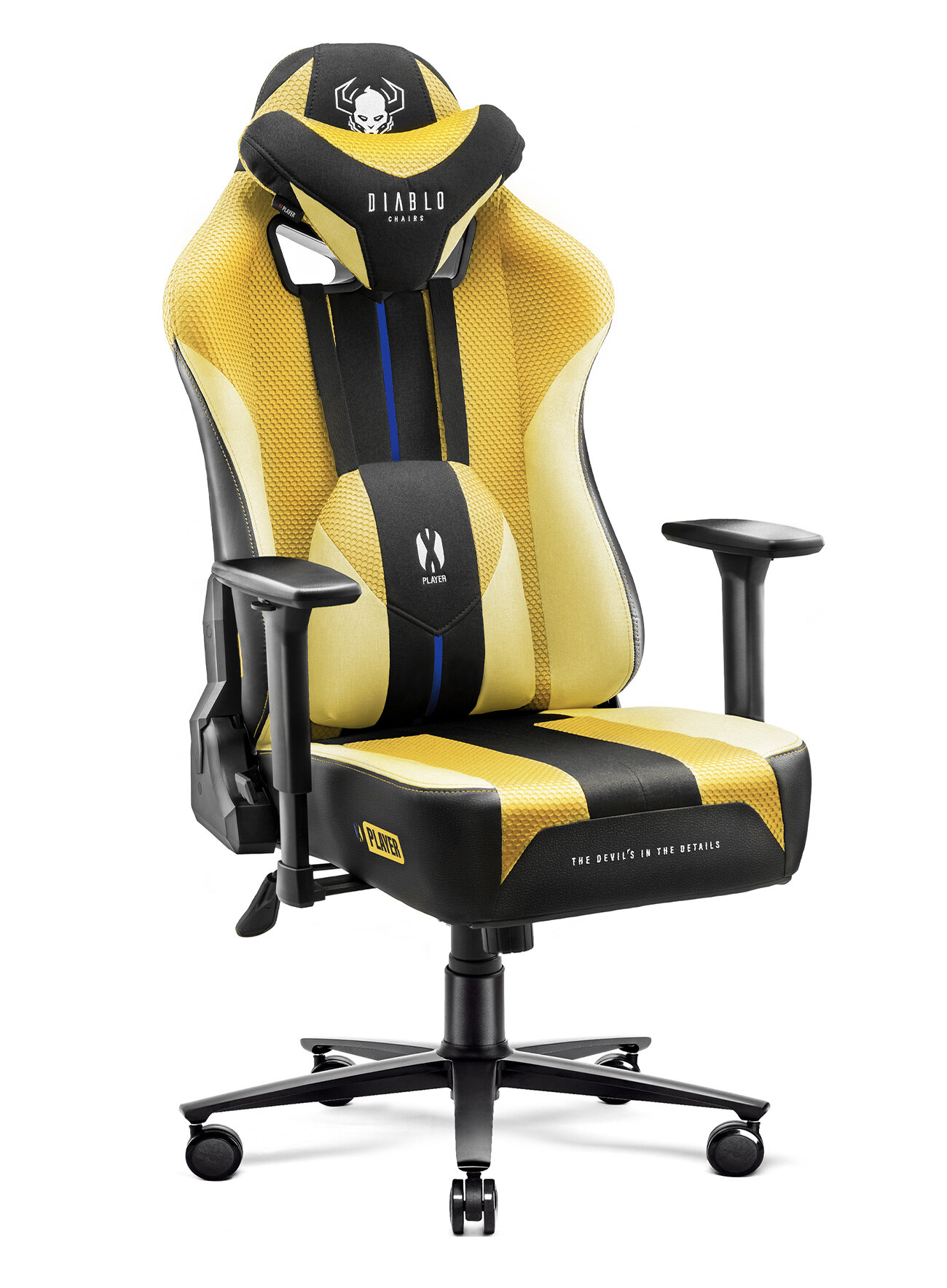 DIABLO CHAIRS XPlayer 2.0 (XL) Żółtoczarny Fotel niskie ceny i
