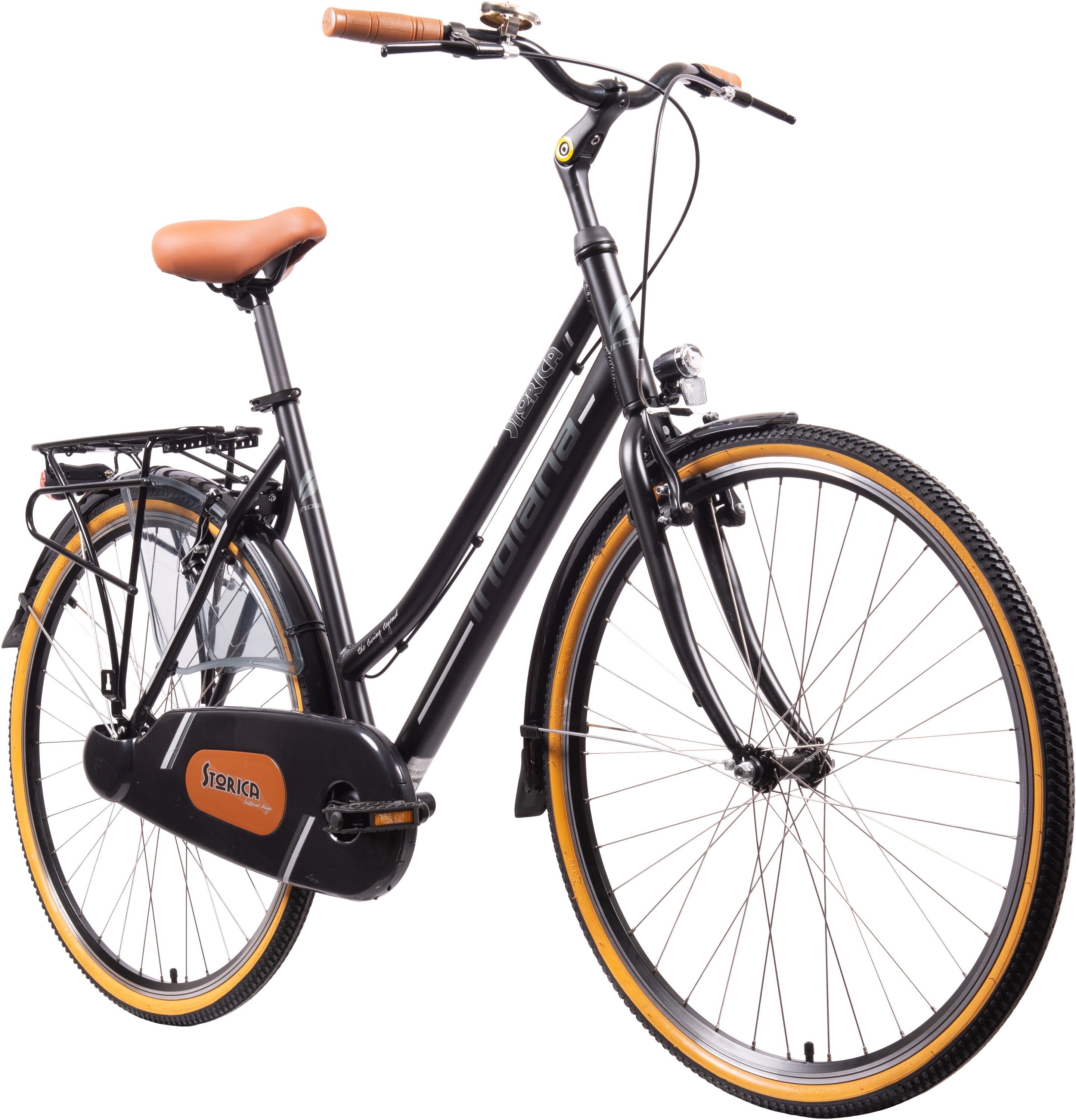 INDIANA Storica 130 1B 28 cali damski Czarny Rower miejski niskie