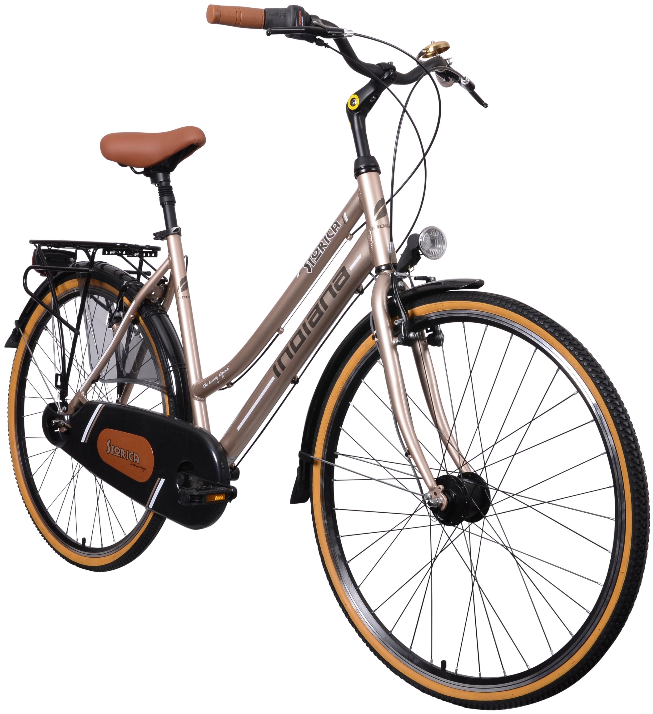 INDIANA Storica 131 7B 28 cali damski Kremowy Rower miejski niskie