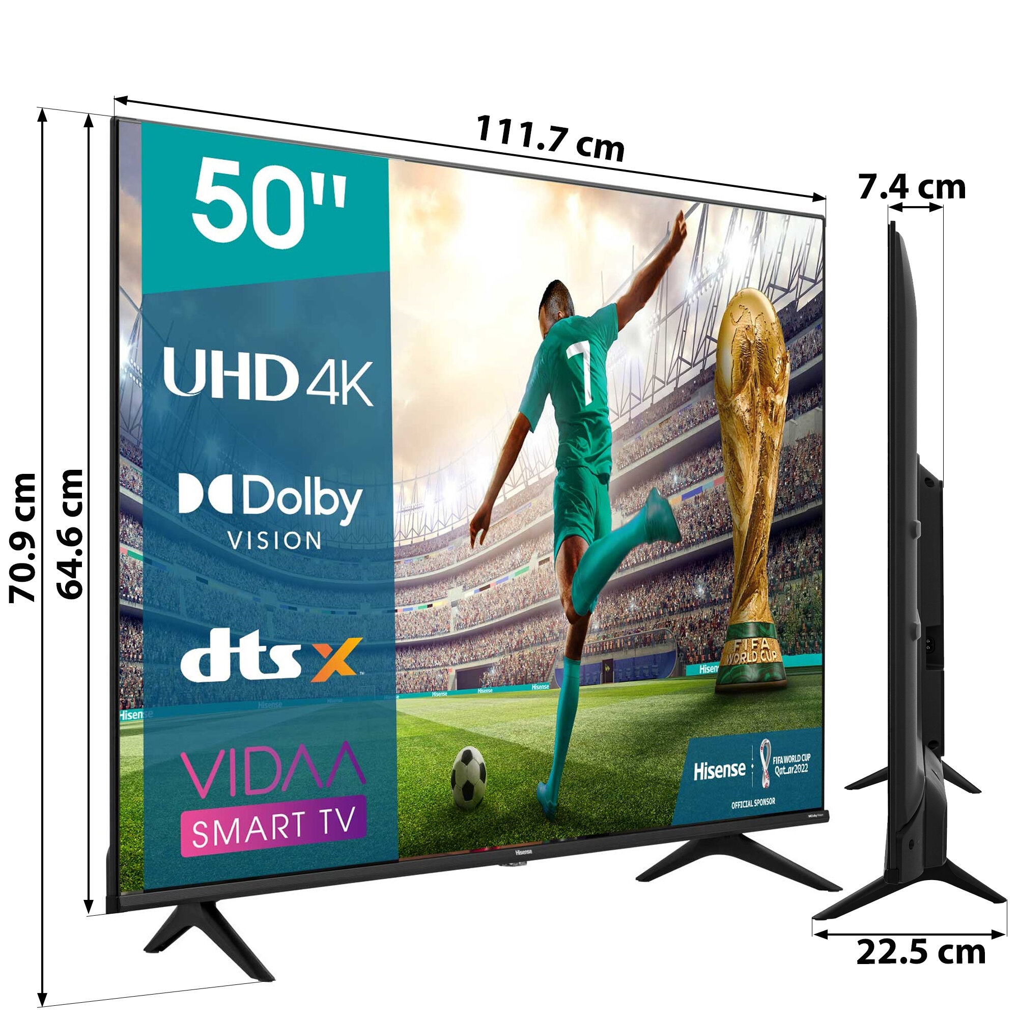 Telewizor HISENSE 43A6K 43 LED 4K VIDAA Dolby Vision cena, opinie, dane  techniczne