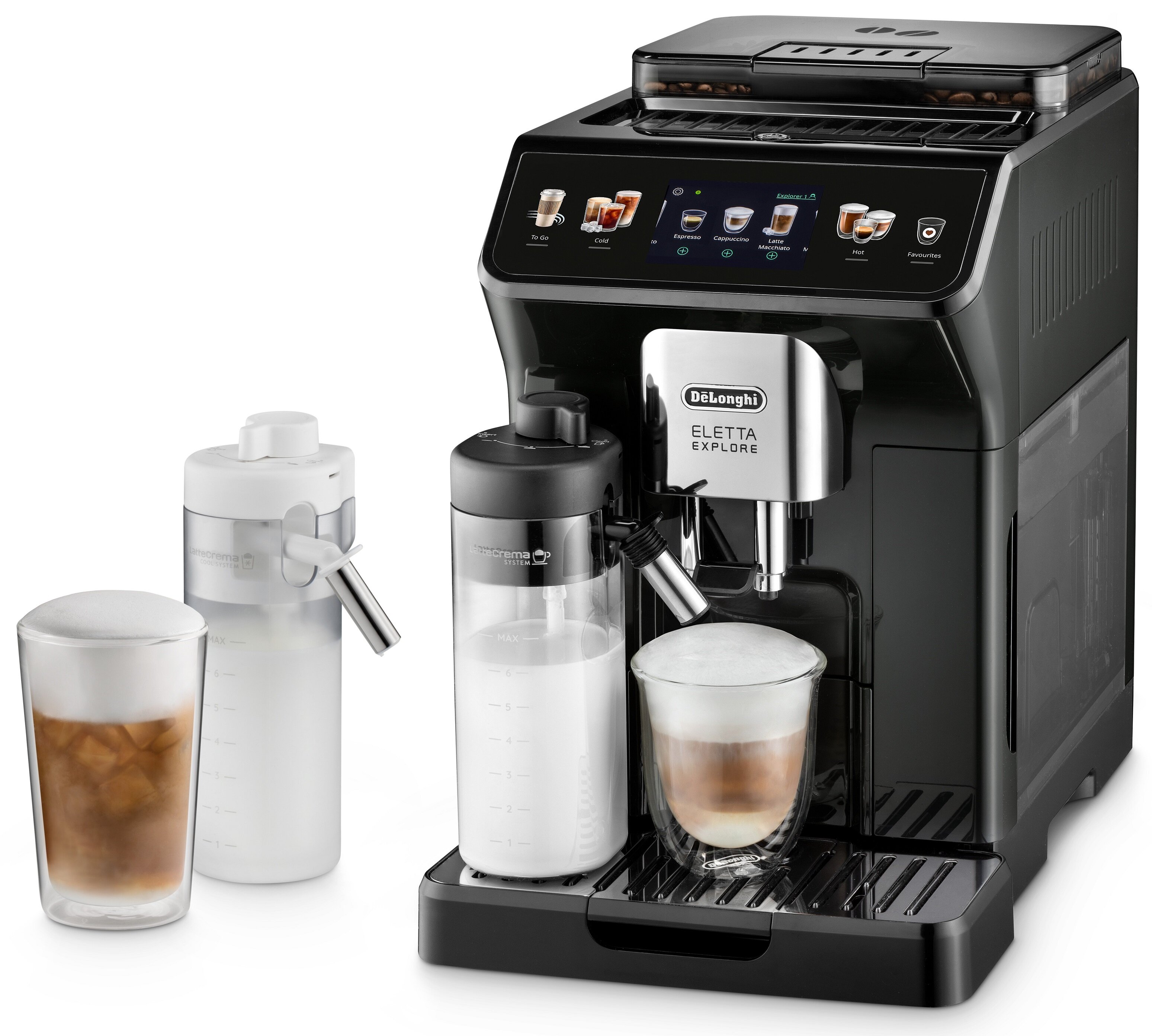 De'longhi Kaffeevollautomat Eletta Explore Ecam 450.55 DELONGHI Eletta Explore ECAM450.55.G Ekspres - niskie ceny i opinie w