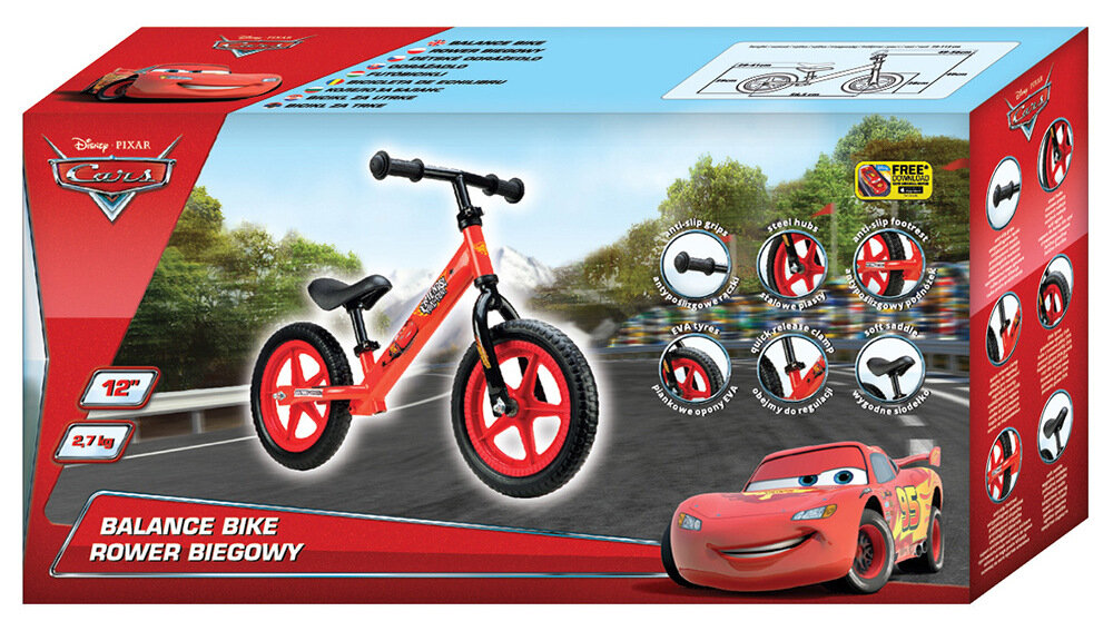 Disney cars balance best sale bike