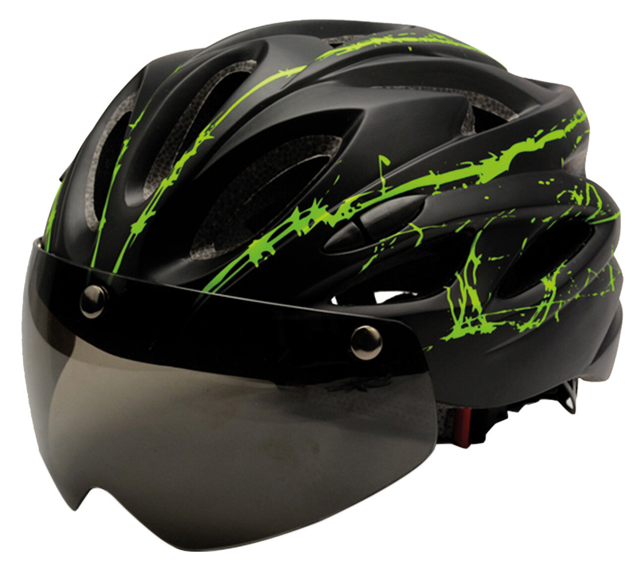Casque Vélo Urbain Prime Avec Lumière Avant/Arrière - Taille L Vert, Protection Trottinette E-Bike