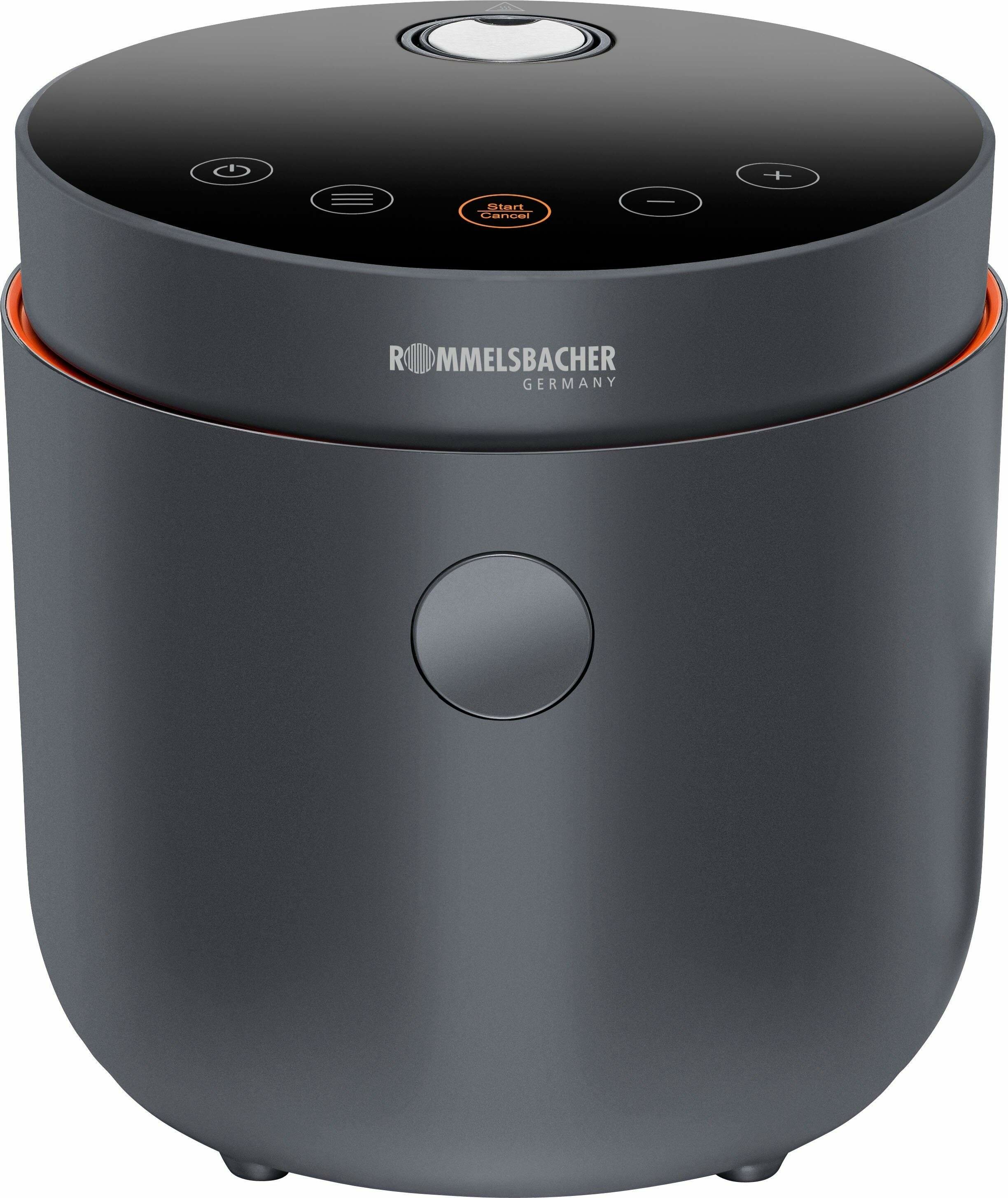 Rommelsbacher Multi Rice Cooker MRK 500 - 6 Programs (Low Carb, Rice, Soup, Pudding), 500W, Cool-Touch Housing, 2L Pot