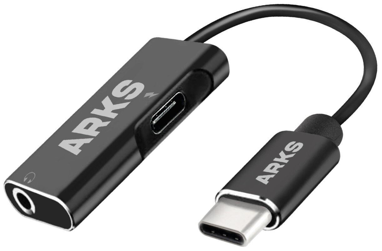 ARKS Czarny Adapter USBC USBC/Jack 3.5 mm niskie ceny i opinie w