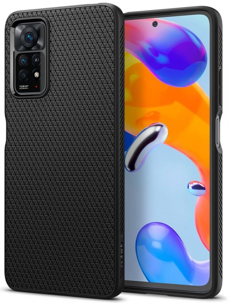 SPIGEN Liquid Air do Xiaomi Redmi Note 11 Pro/11 Pro 5G/12 Pro 4G/LTE Czarny Etui niskie ceny