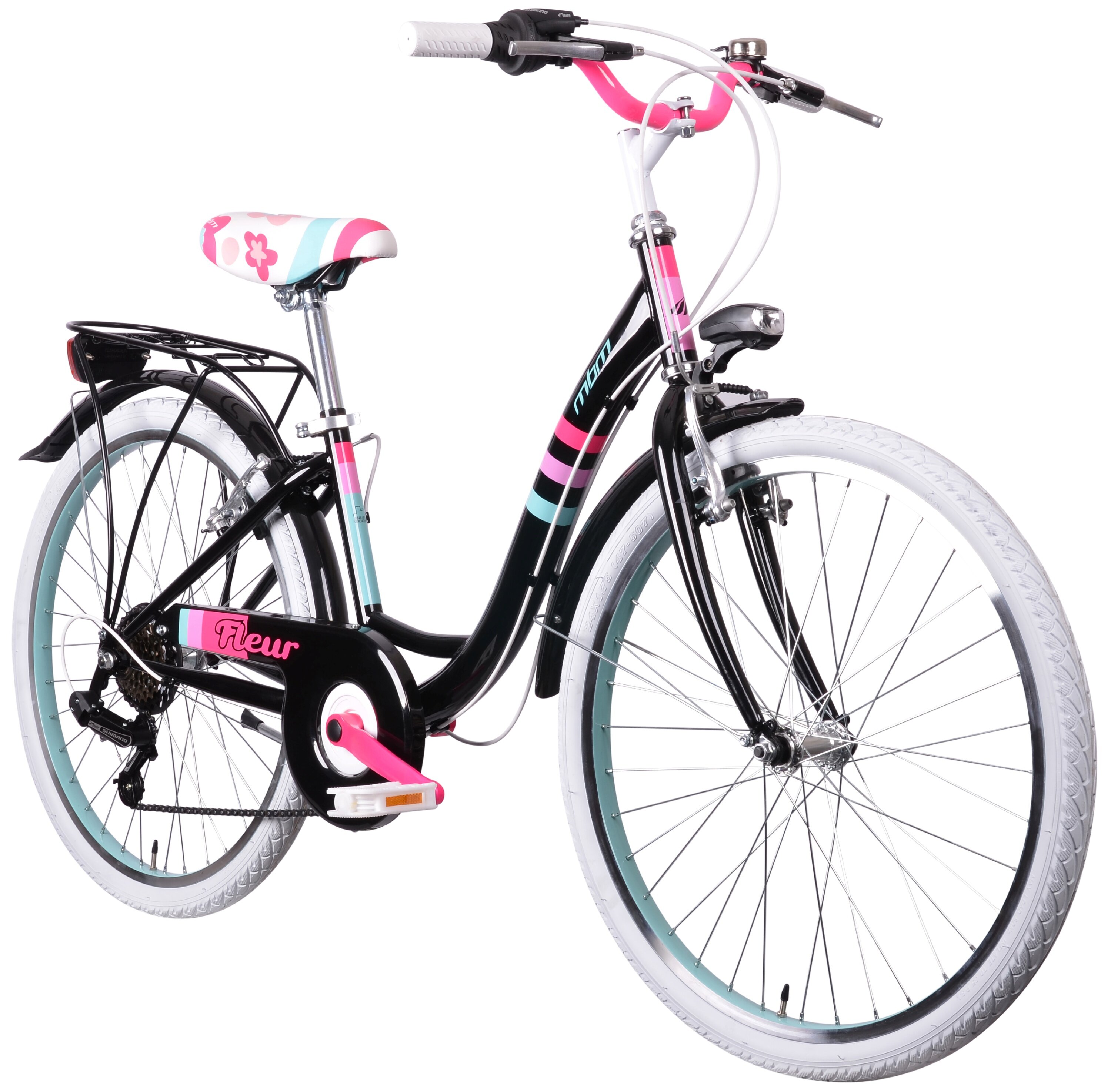 MBM Fleur 24 cali dla dziewczynki Czarny Rower młodzieżowy niskie