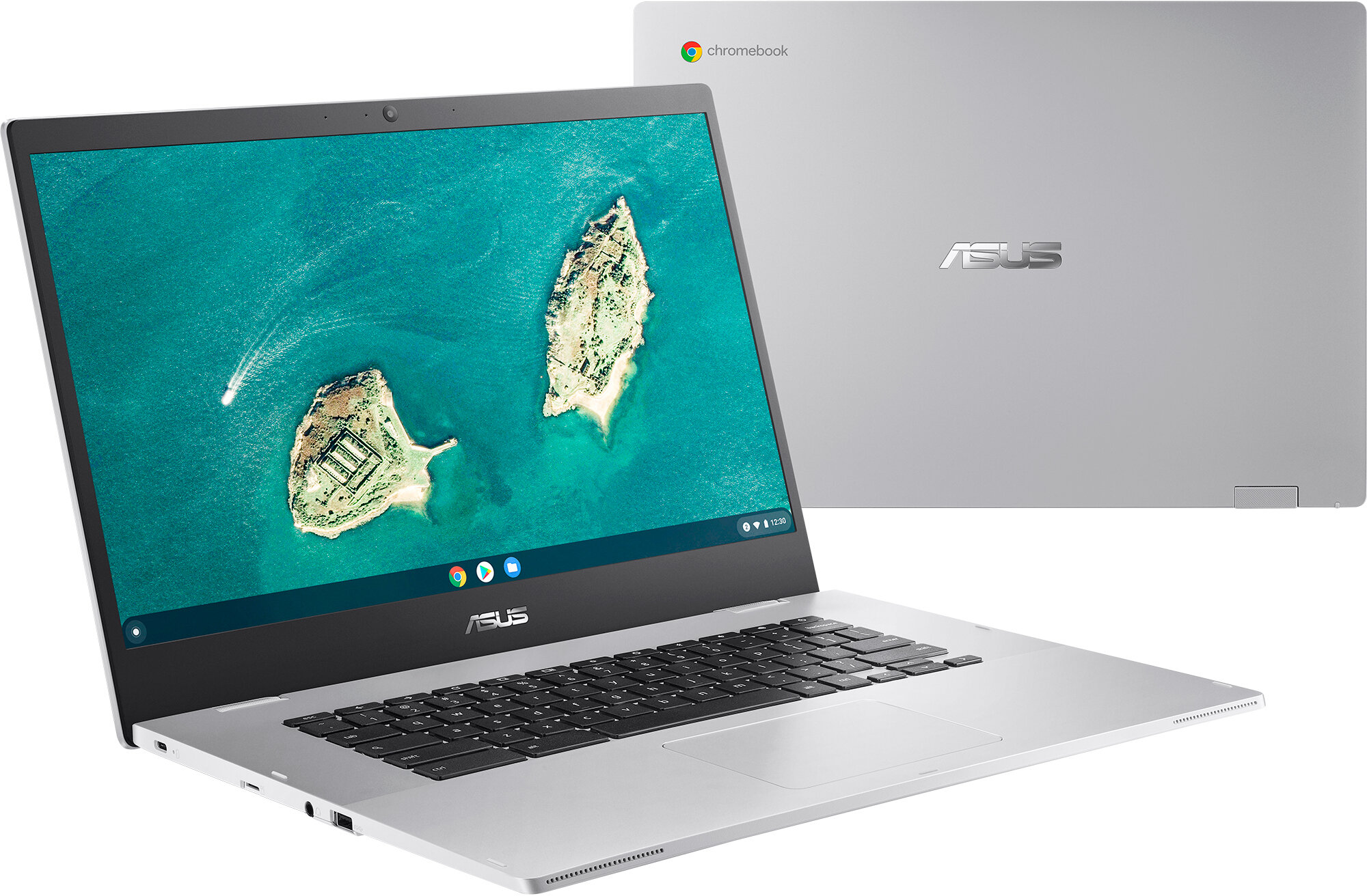 ASUS Chromebook CX1 15,6" FHD - Intel Celeron N4500, 8GB RAM, 64GB EMMC, ChromeOS + 64GB Micro SD Card - 3
