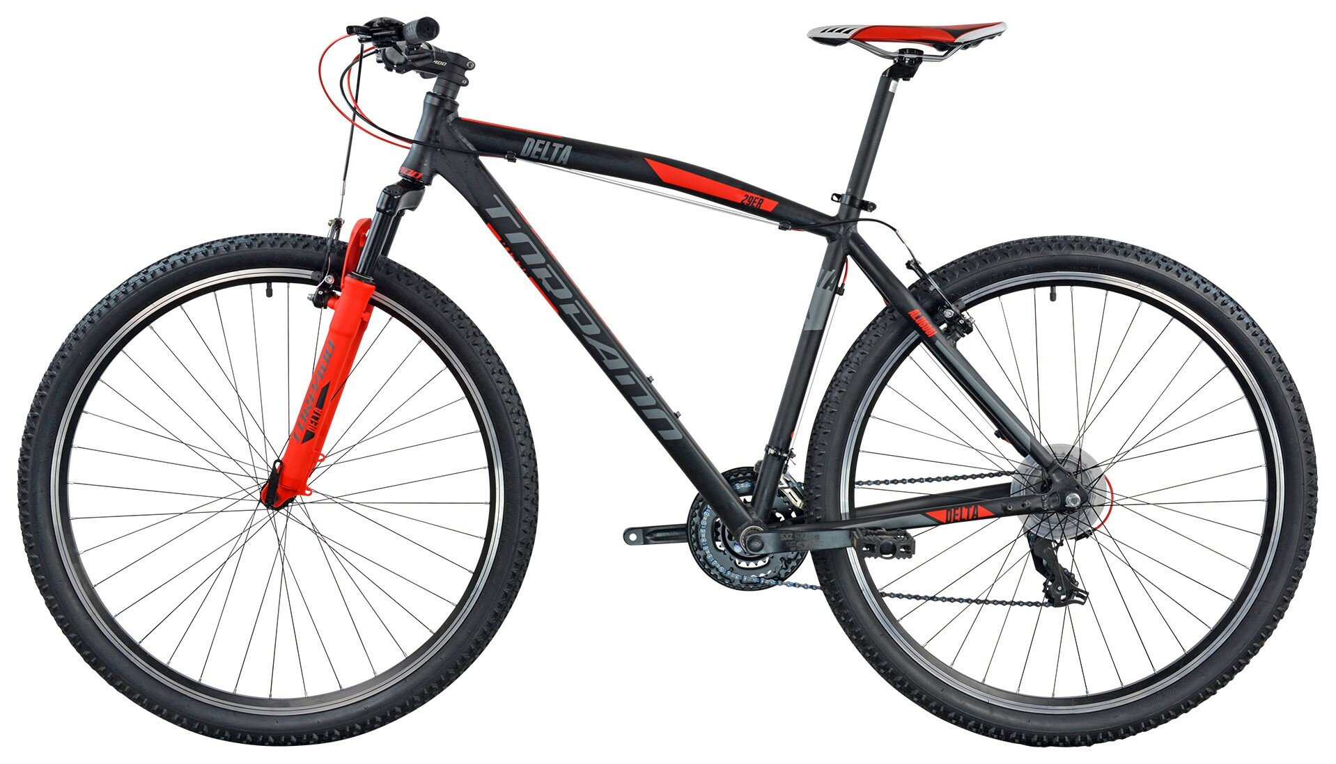 TORPADO Delta Hardtail M20 29 cali męski Czarno-czerwony Rower górski MTB -  niskie ceny i opinie w Media Expert