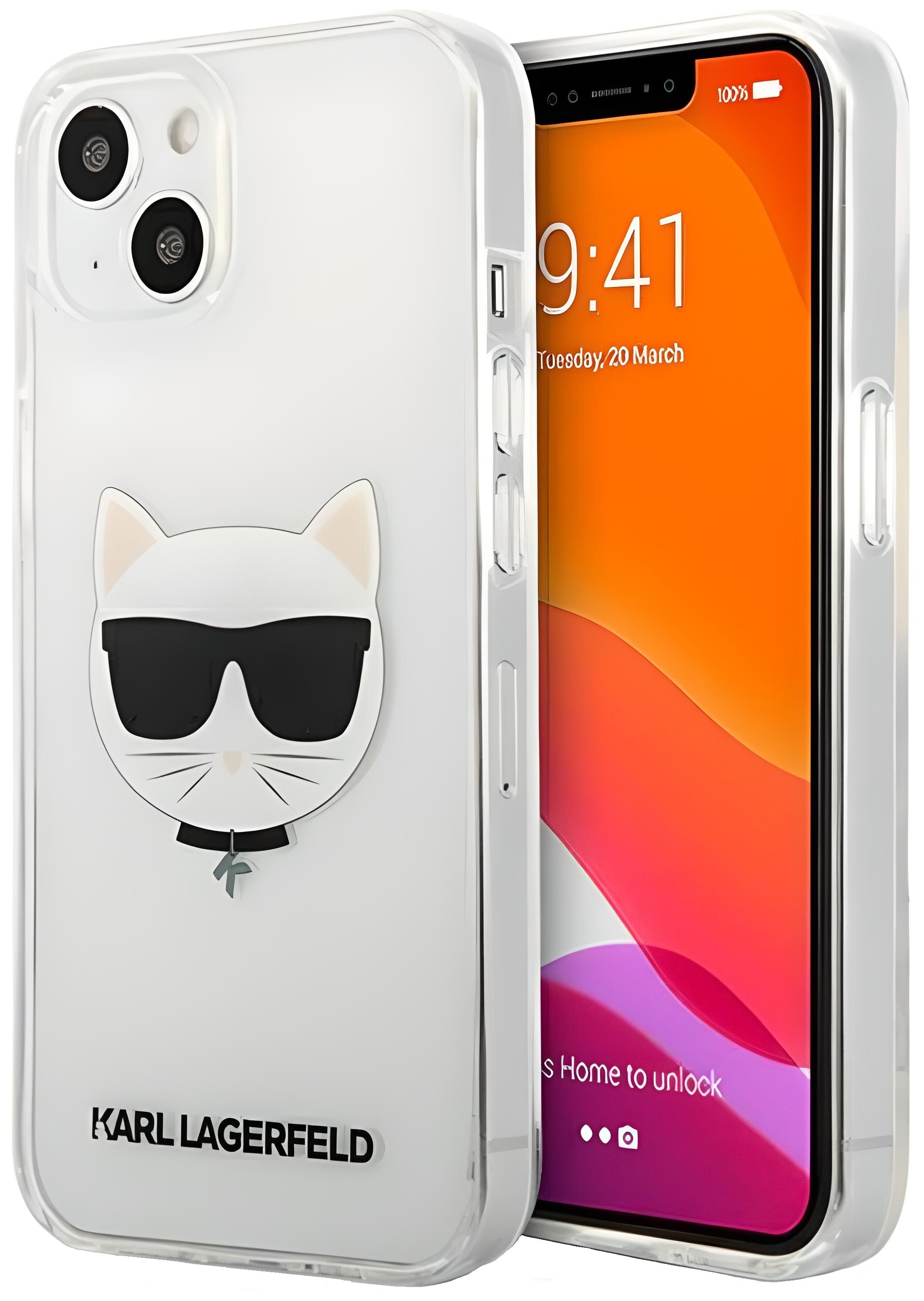 Custodia IPhone 15 Pro Max Karl Lagerfeld – Choupette Trasparente Con Anello