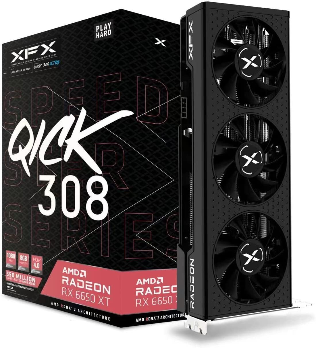 XFX Radeon RX 6650 XT Speedster Qick 308 Ultra 8GB Karta graficzna ...
