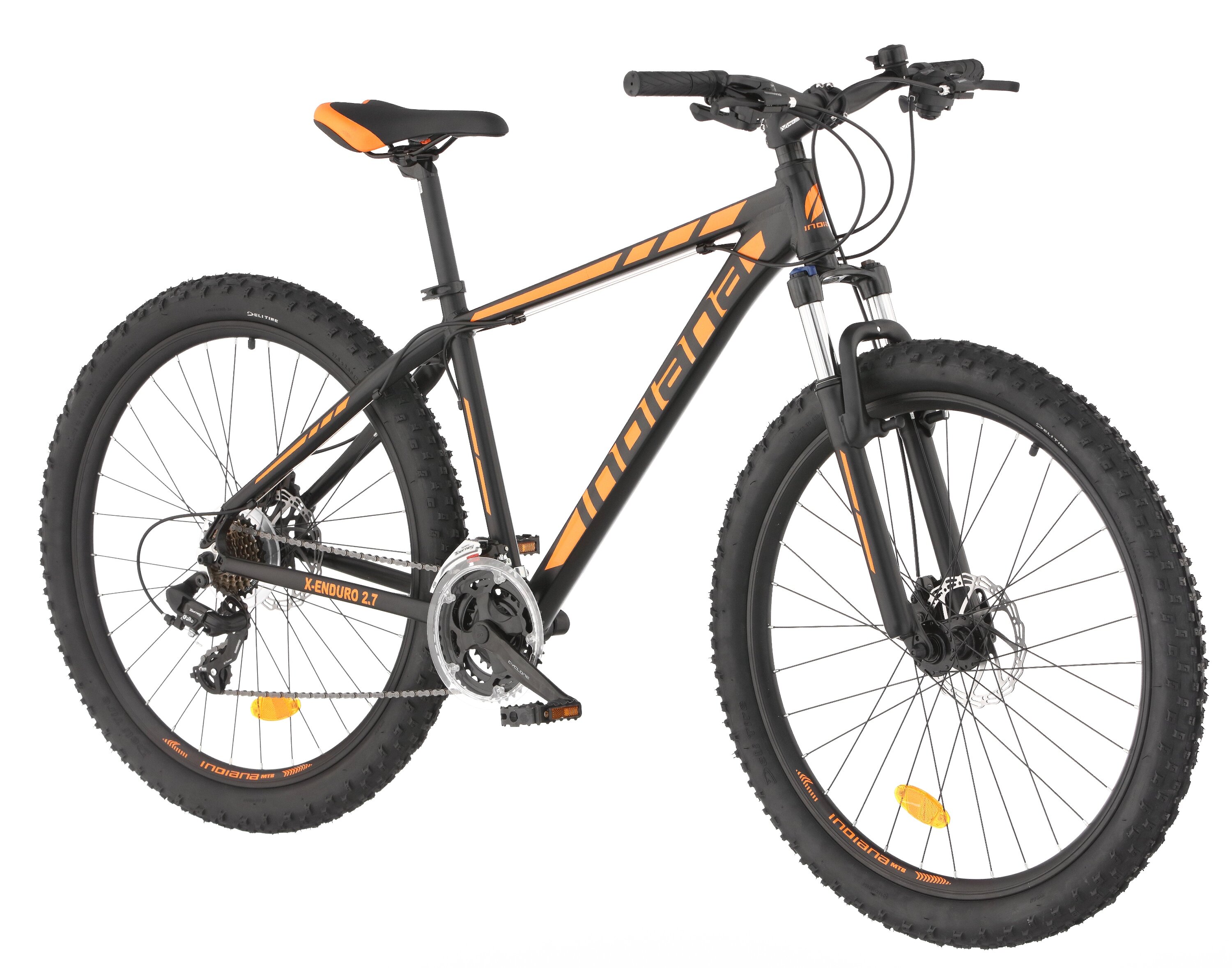 INDIANA XEnduro 2.7 M15 27.5 cala męski Czarnopomarańczowy Rower