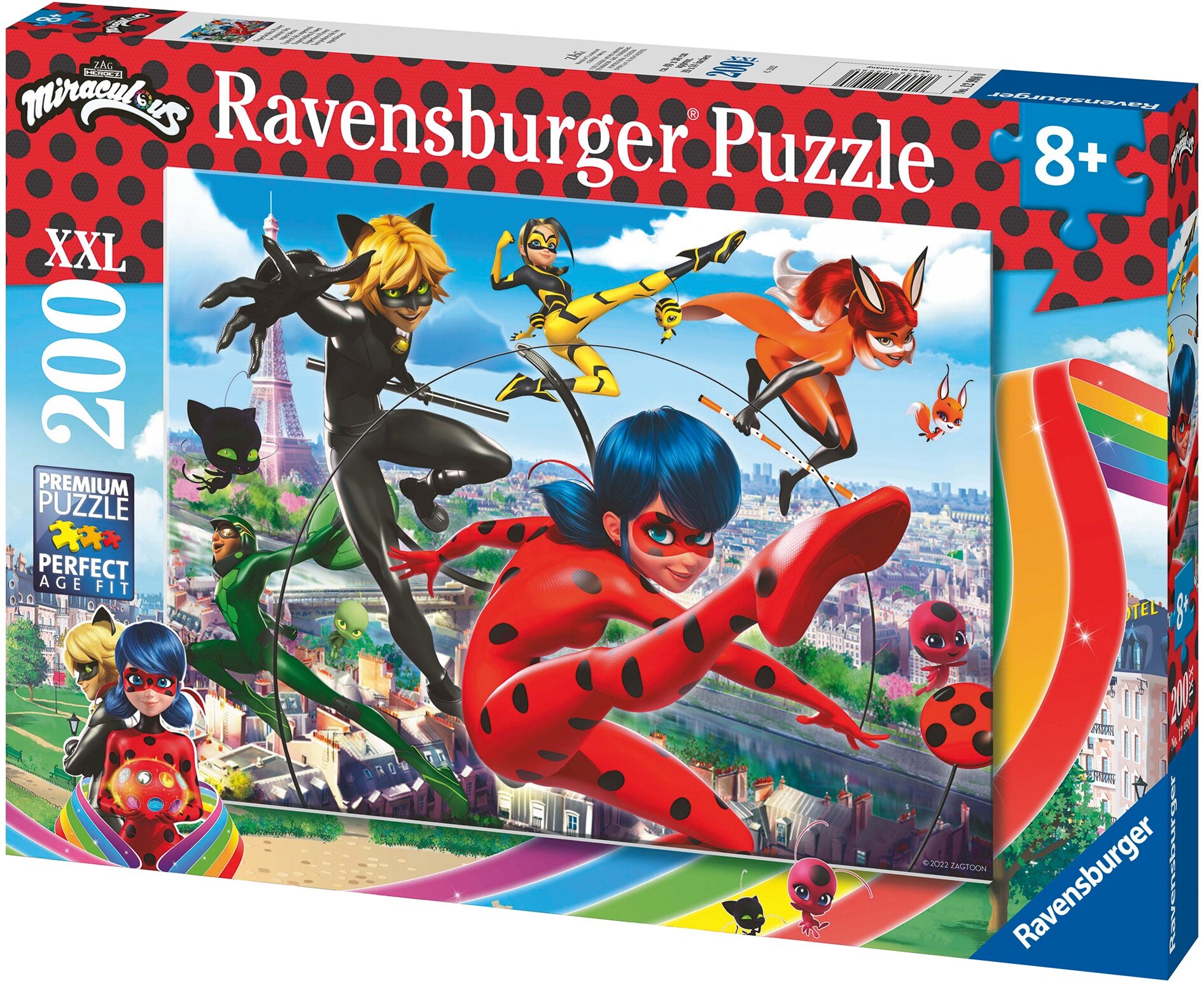 RAVENSBURGER Miraculum Biedronka i Czarny kot 12998 (200 elementów