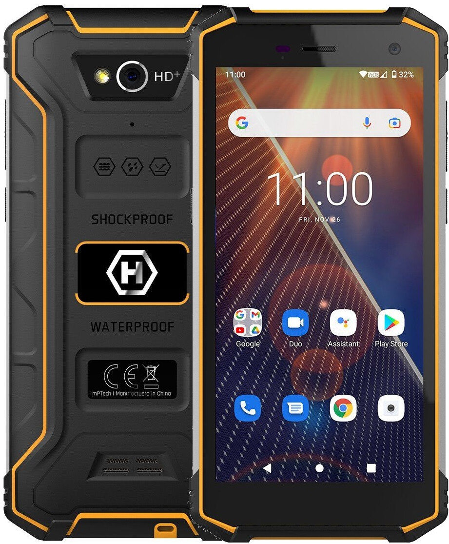Smartfon HAMMER Energy 2 Eco 3/32GB 5.5" Pomarańczowy niskie ceny i