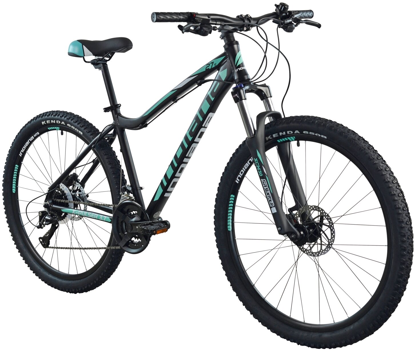 INDIANA X-Pulser 3.7 D21 27.5 cala damski Czarno-zielony Rower górski ...