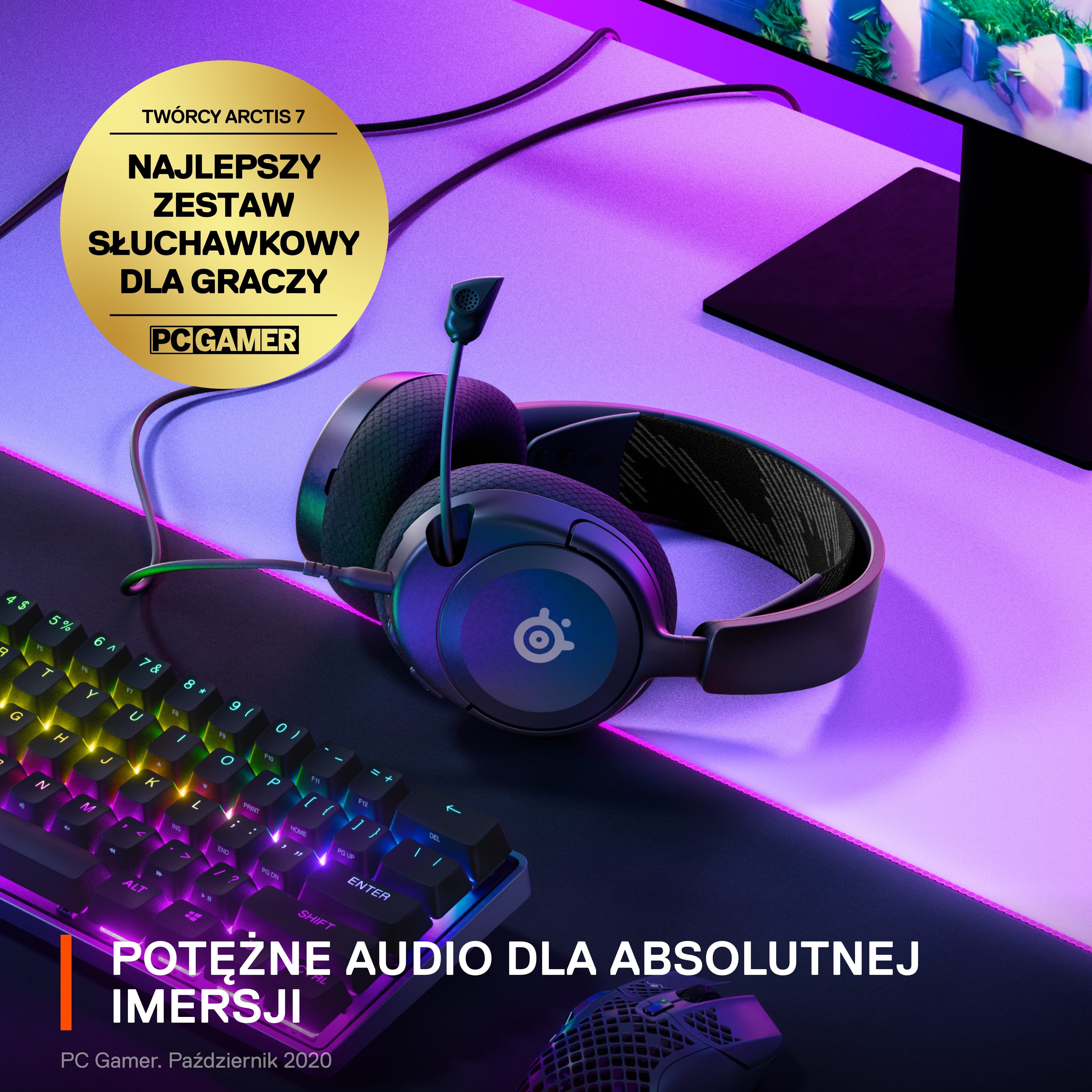 STEELSERIES Arctis Nova 1 Czarny Słuchawki - niskie ceny i opinie