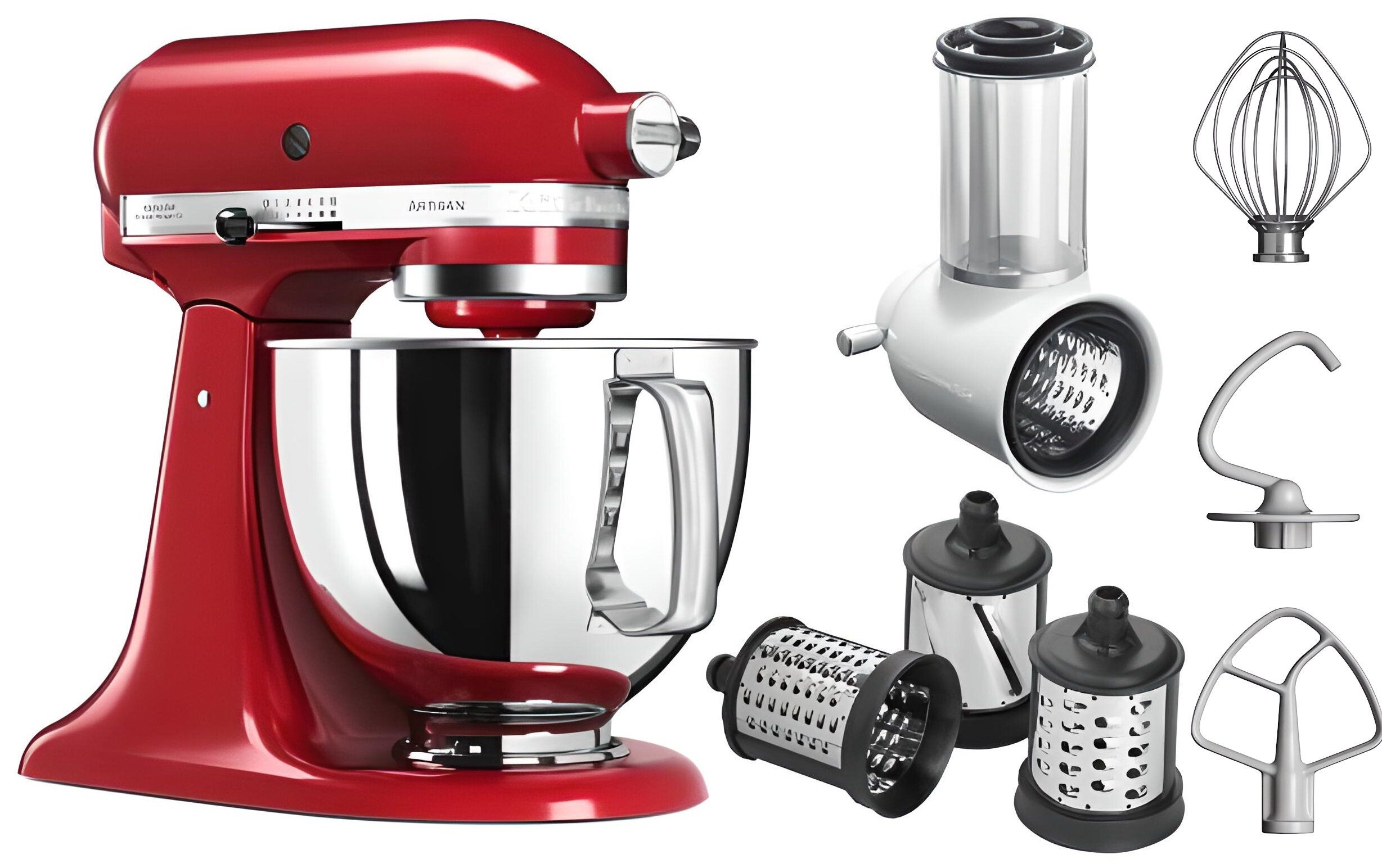KITCHENAID Artisan 5KSM125EER 300 W + Szatkownica 5KSMVSA Robot