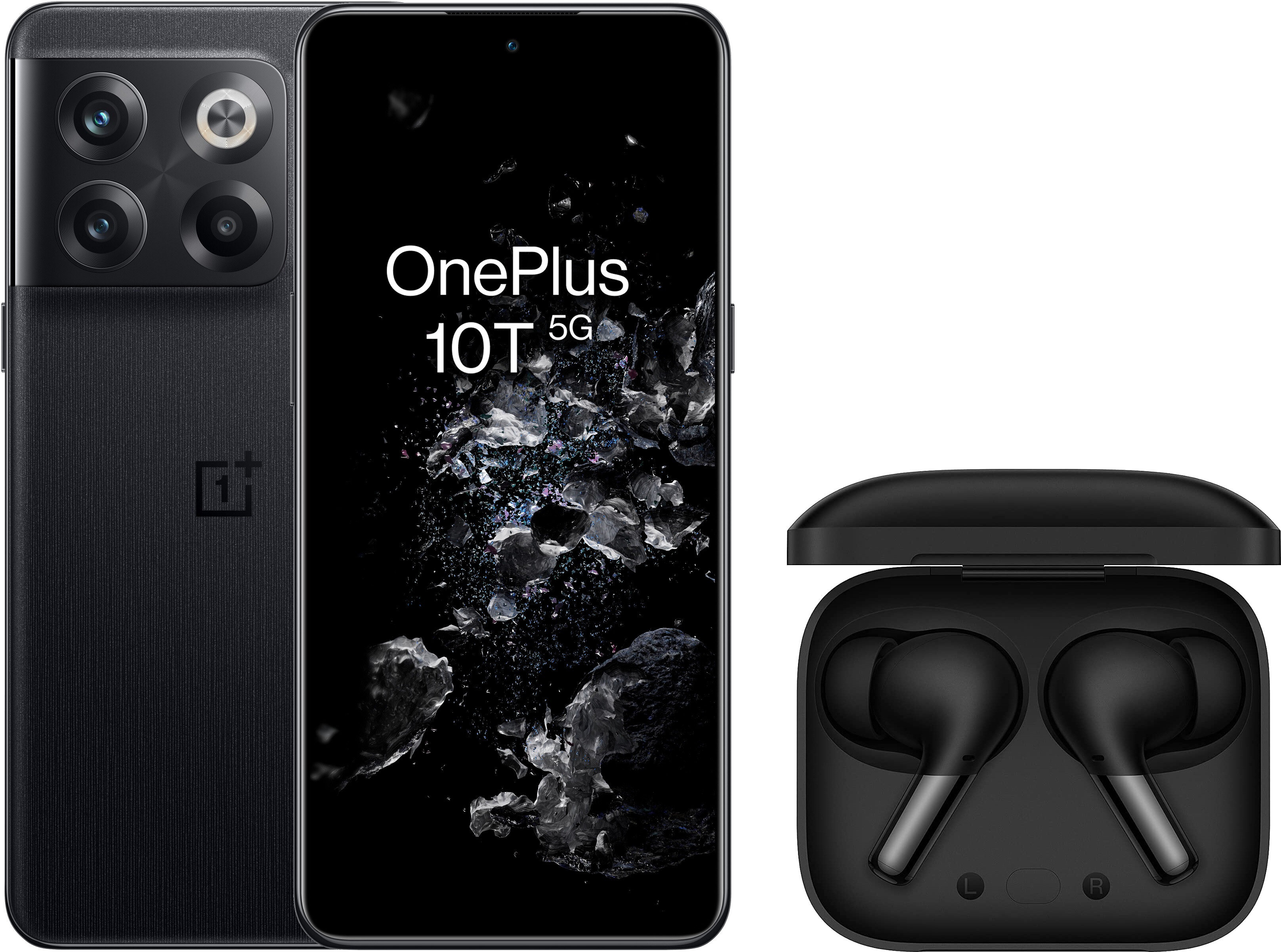 ONEPLUS 10T 16/256GB 5G 6.7" 120Hz Czarny CPH2415 + Słuchawki OnePlus ...