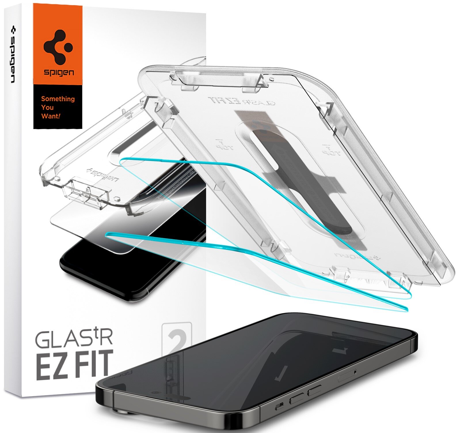 SPIGEN Glas.TR EZ Fit 2Pack do Apple iPhone 14 Pro Max Szkło hartowane