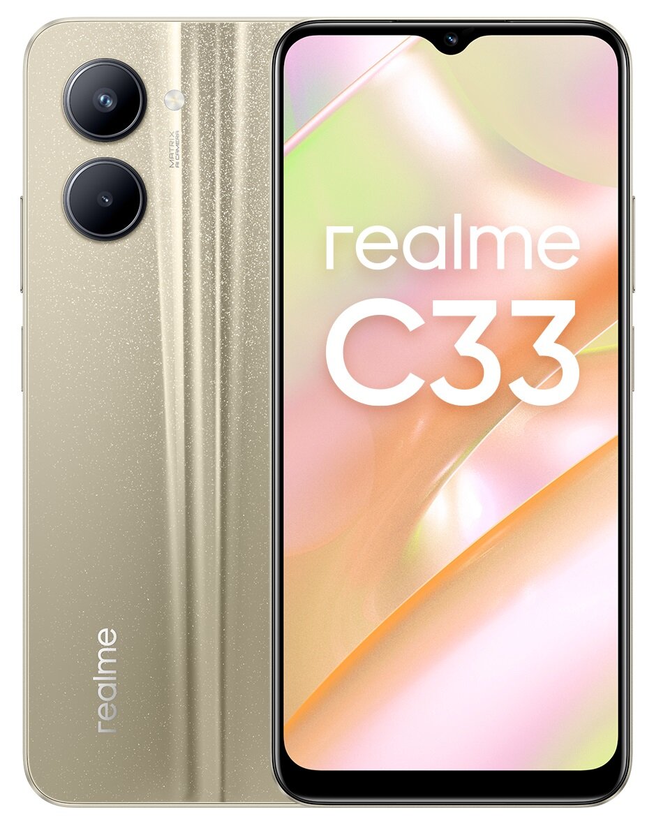 REALME C33 4/64GB 6.5" Złoty RMX3624 Smartfon - niskie ceny i opinie w ...