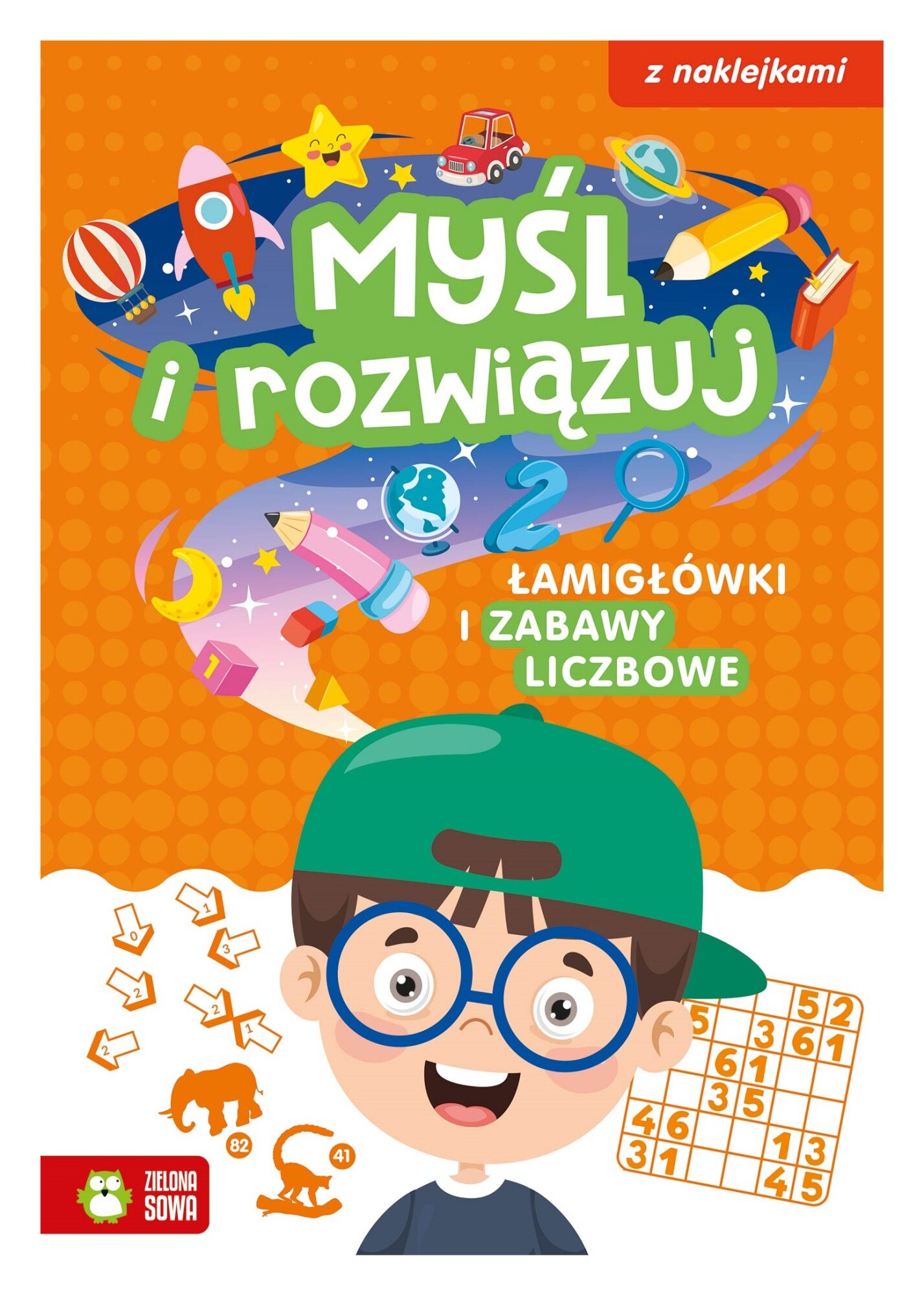 Na Zajęciach Dzieci Układały Zagadki Liczbowe Rozwiąż Je Książka dla dzieci Myśl i rozwiązuj Łamigłówki i zabawy liczbowe