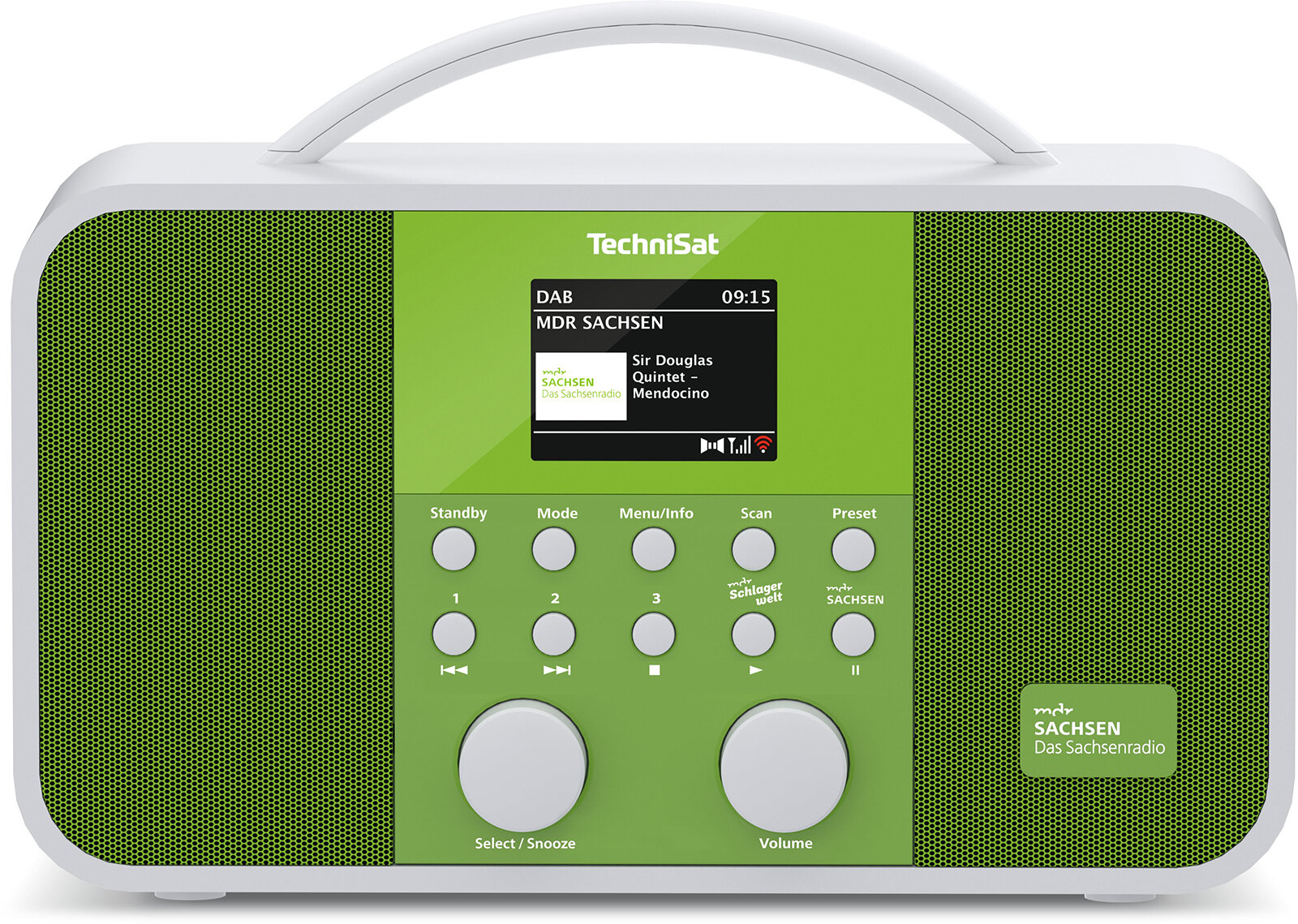 TECHNISAT Techniradio 5 IR BT S 0002/3929 Białozielony Radio niskie