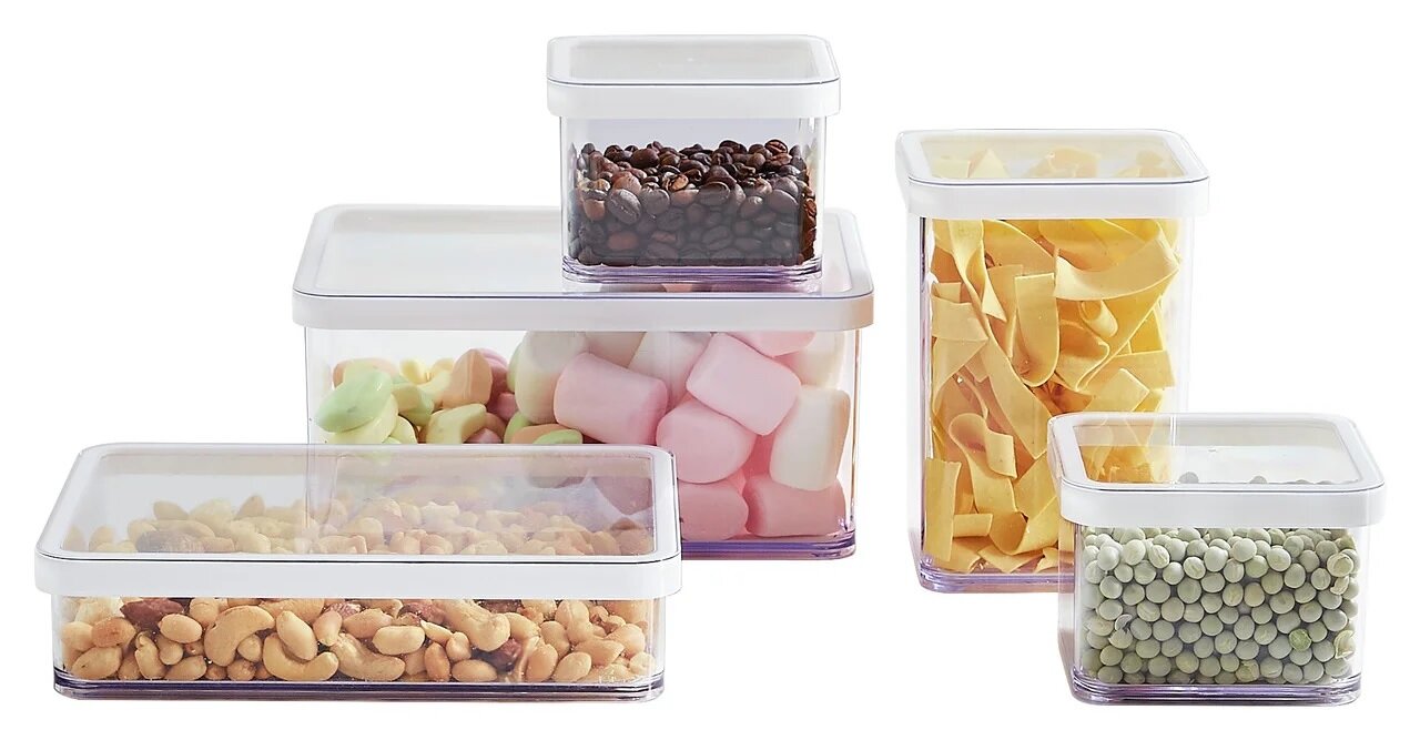 Rotho Domino Set Van 4 Minivrieskannen 0.05l Met Deksel, Kunststof  Pp Bpa Vrij Groen Transparant 4 X 0 05l 23 0 X 6 5 X Aanbieding 31028465