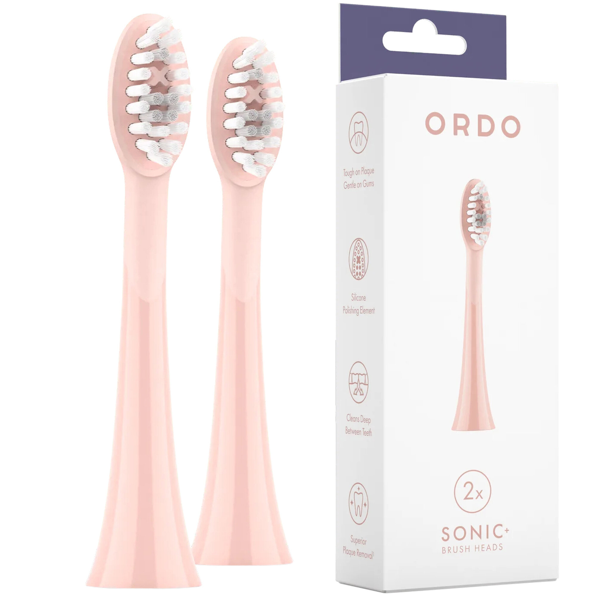 ORDO Sonic+ Różowy (2 szt.) (Polerowanie zębów) Końcówka szczoteczki ...