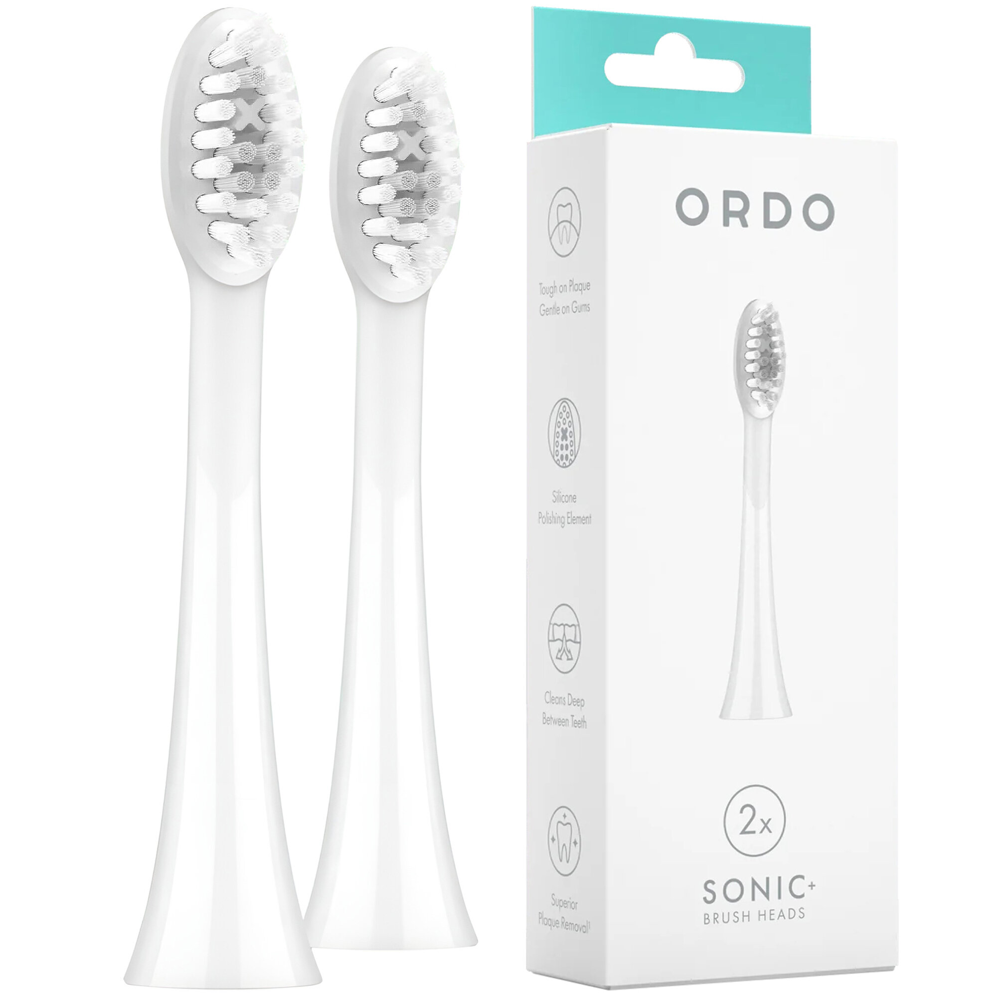 ORDO Sonic+ Biały (2 szt.) (Polerowanie zębów) Końcówka szczoteczki ...