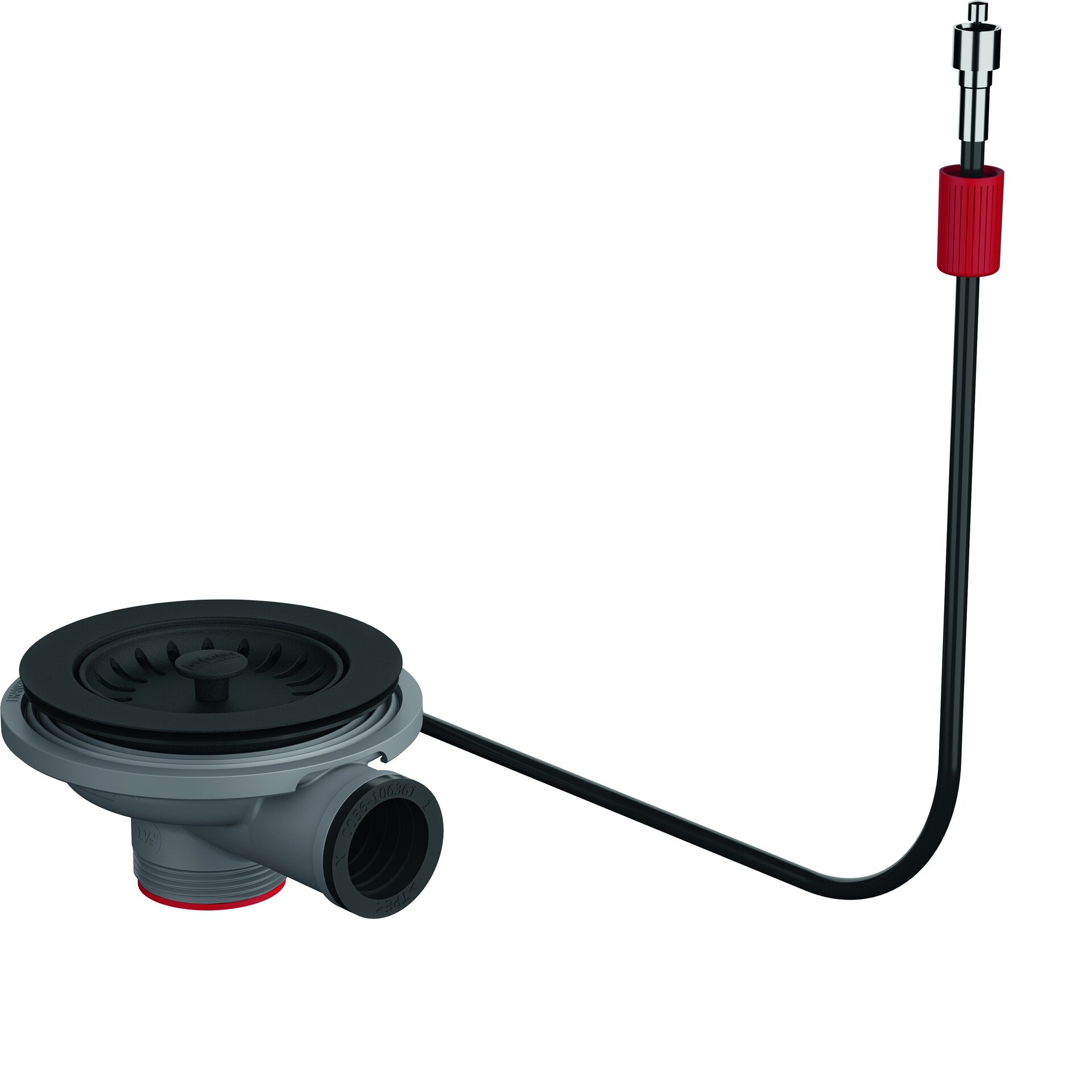 Franke 112.0658.444 - Juego de Drenaje Color Line matt-112.0658, Negro Mate