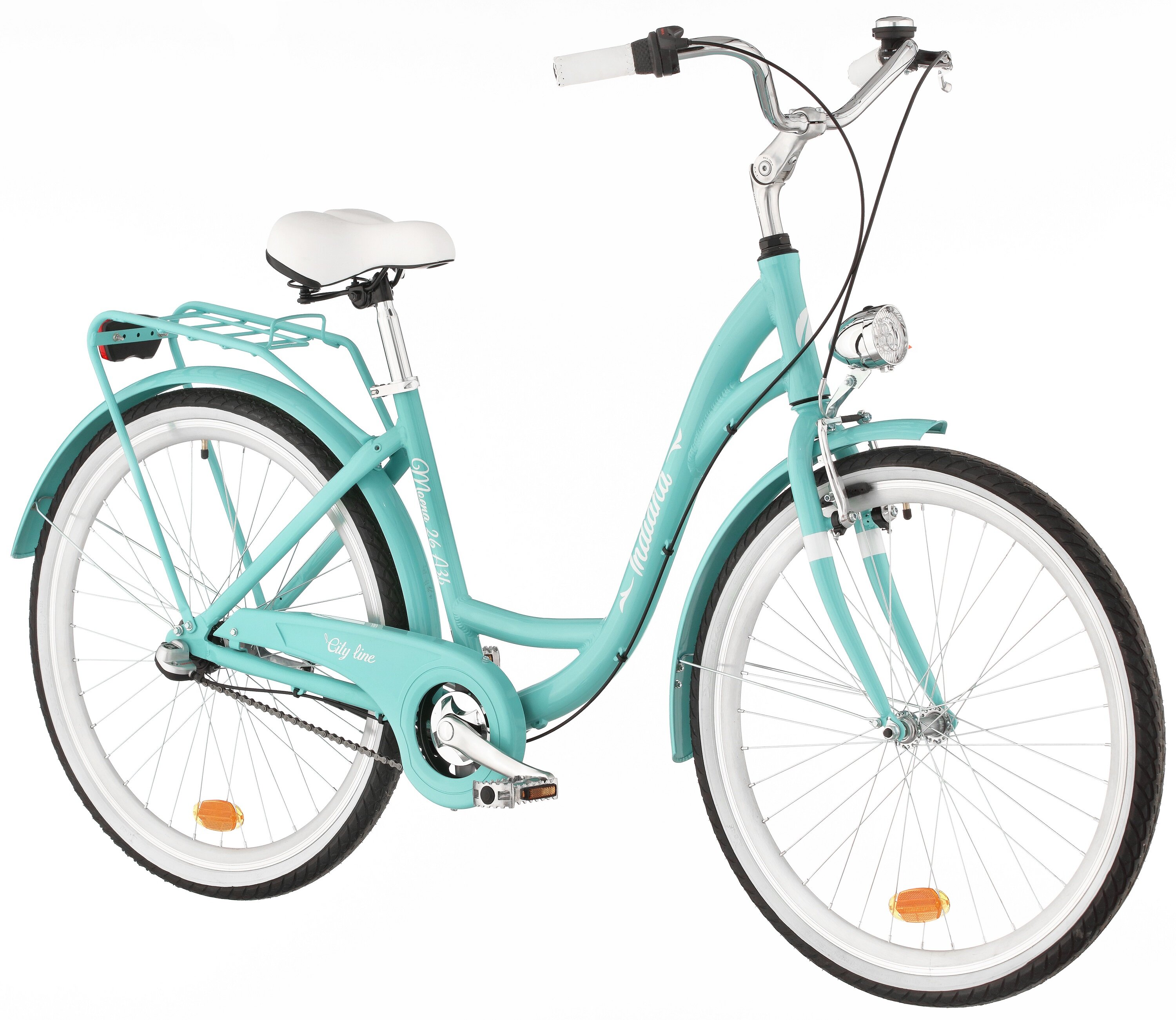 INDIANA Moena A3B 26 cali damski Lazurowy Rower miejski niskie ceny i