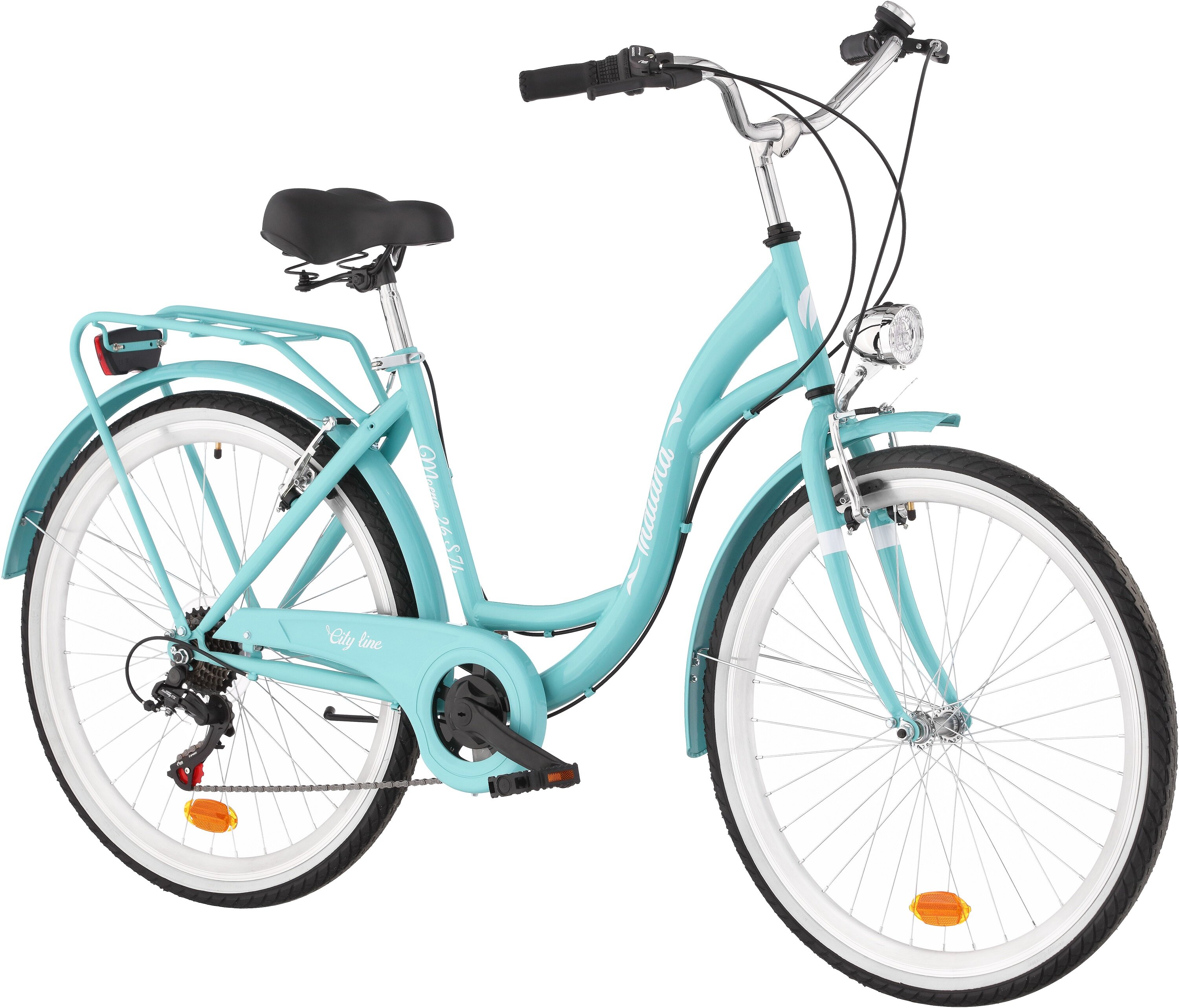 INDIANA Moena S7B 26 cali damski Lazurowy Rower miejski niskie ceny i opinie w Media Expert