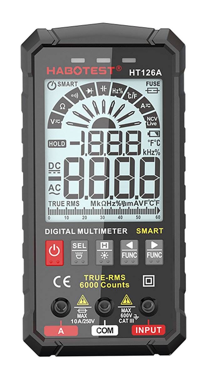 Kup HABOTEST HT126B Inteligentny Multimetr Cyfrowy 6000, 58% OFF