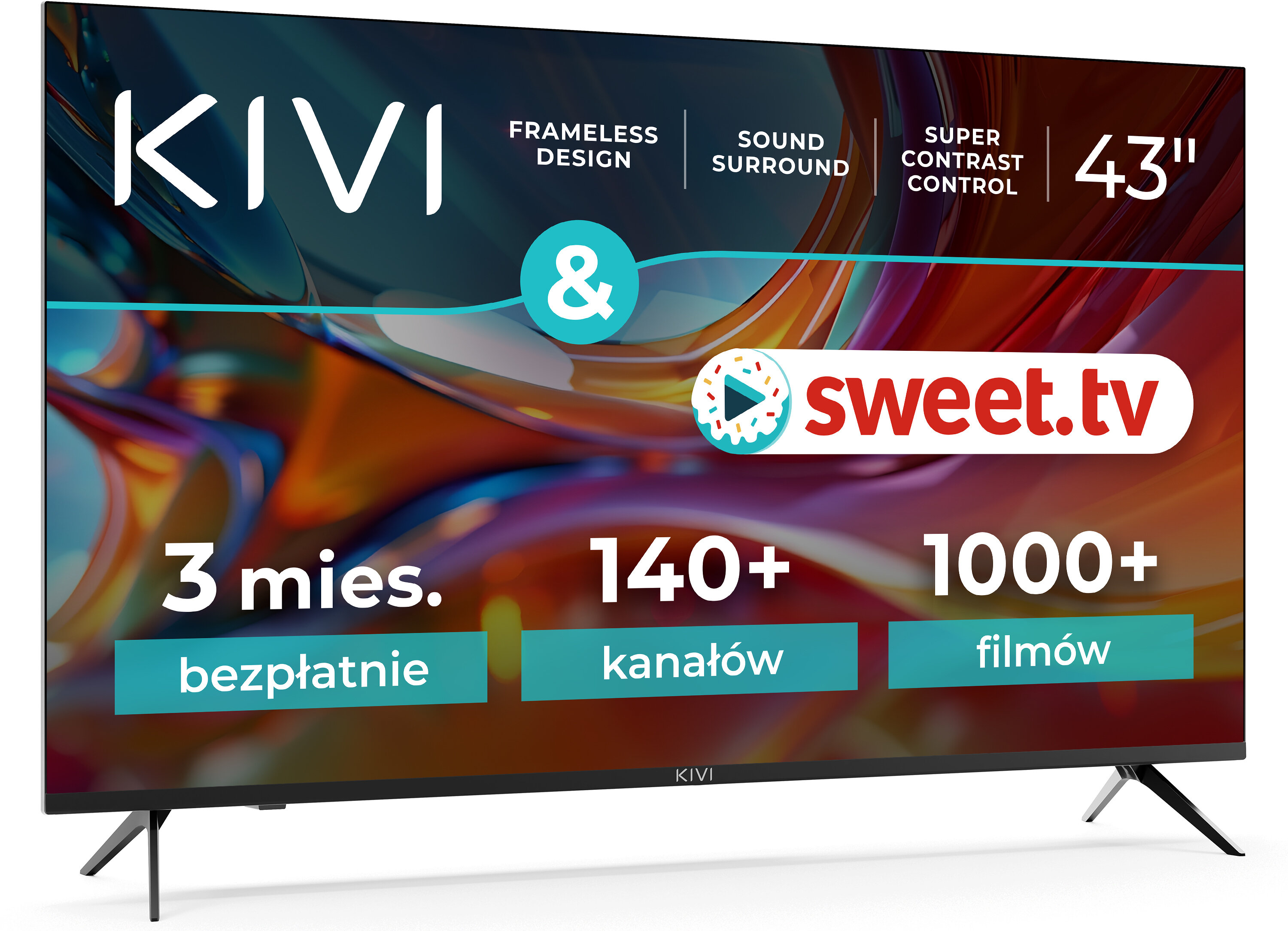 Telewizor KIVI 43U750NW 43" LED 4K Android TV